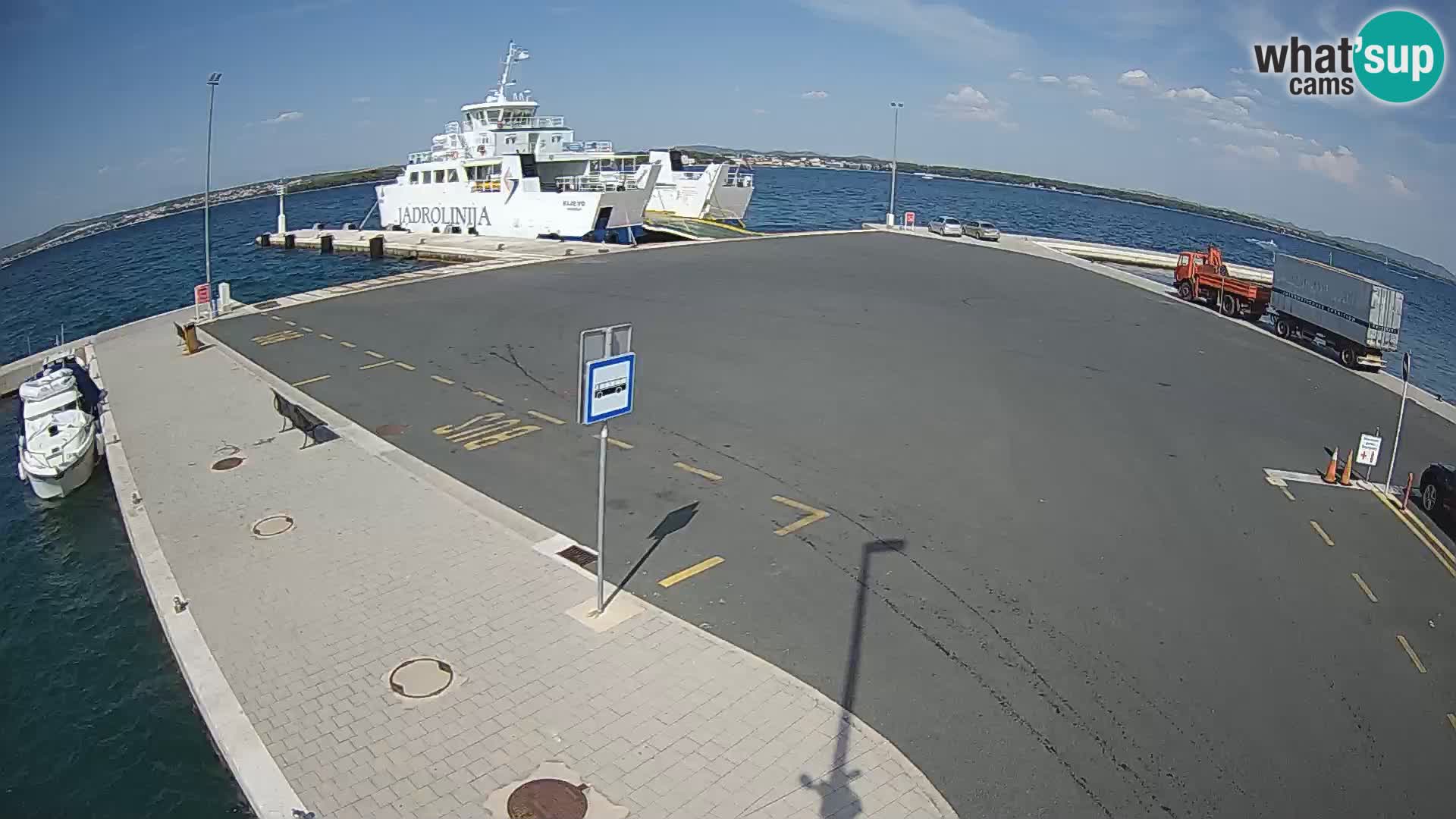 Tkon v živo – trajekt – Dalmacija – Hrvaška