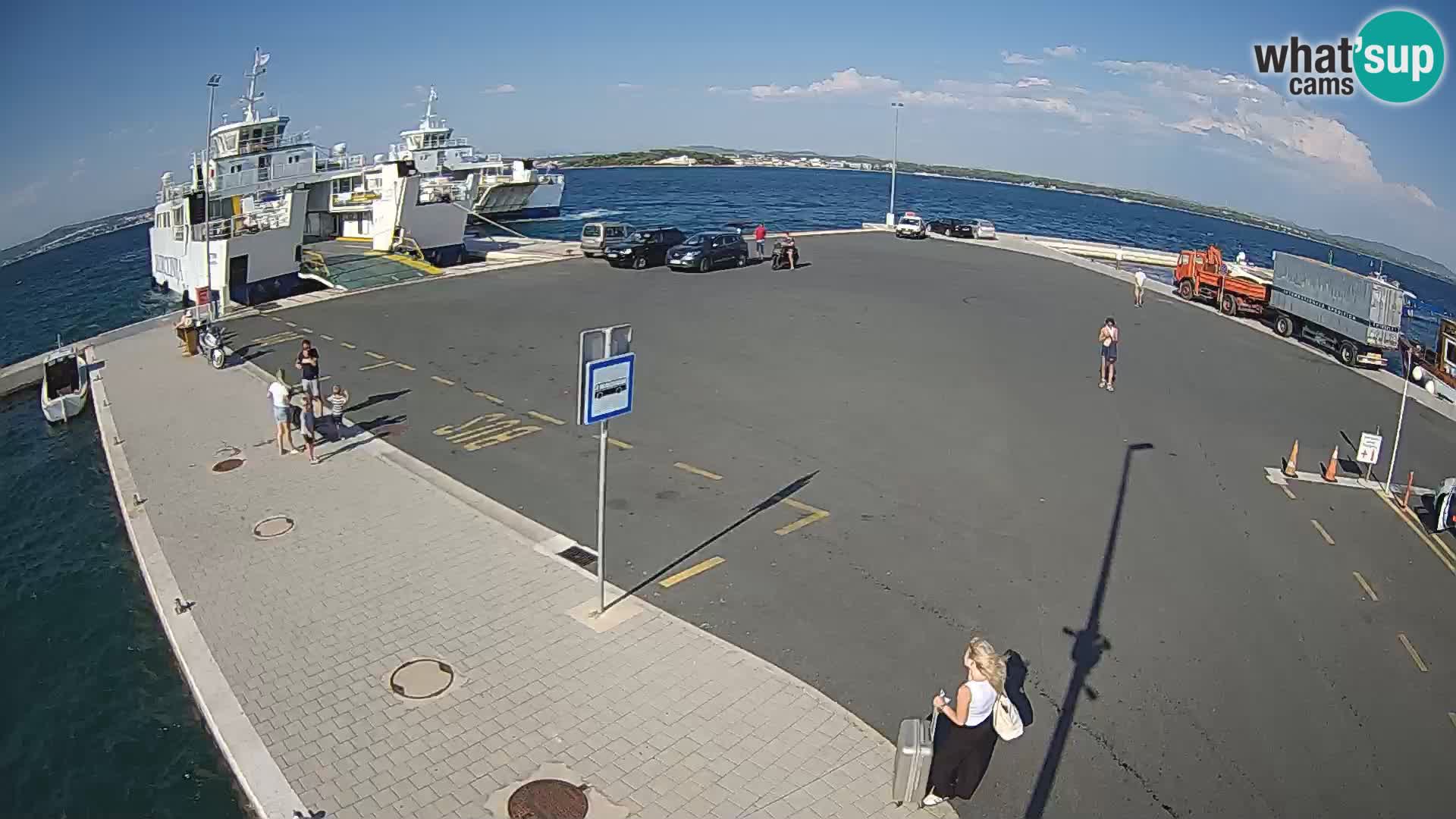 Tkon Live cam – ferry – Dalmatie – Croatie