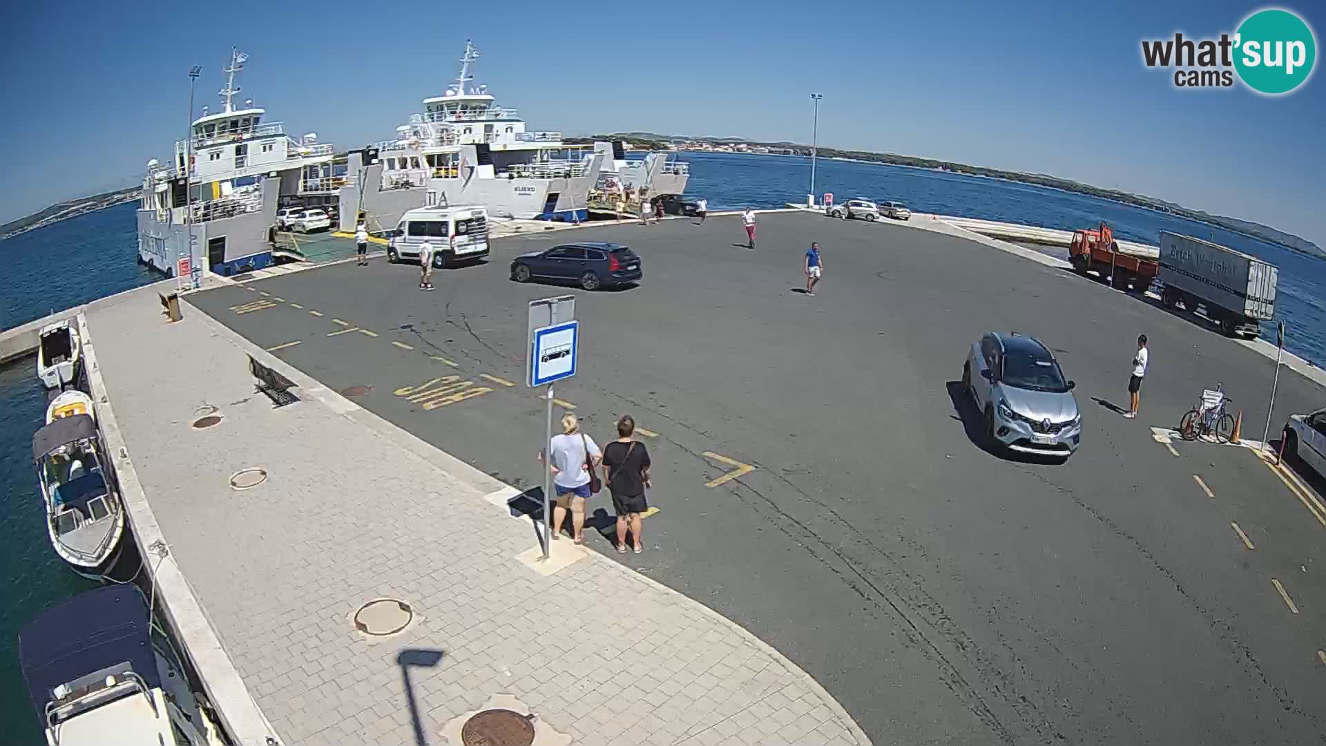 Tkon Live cam – ferry – Dalmatie – Croatie