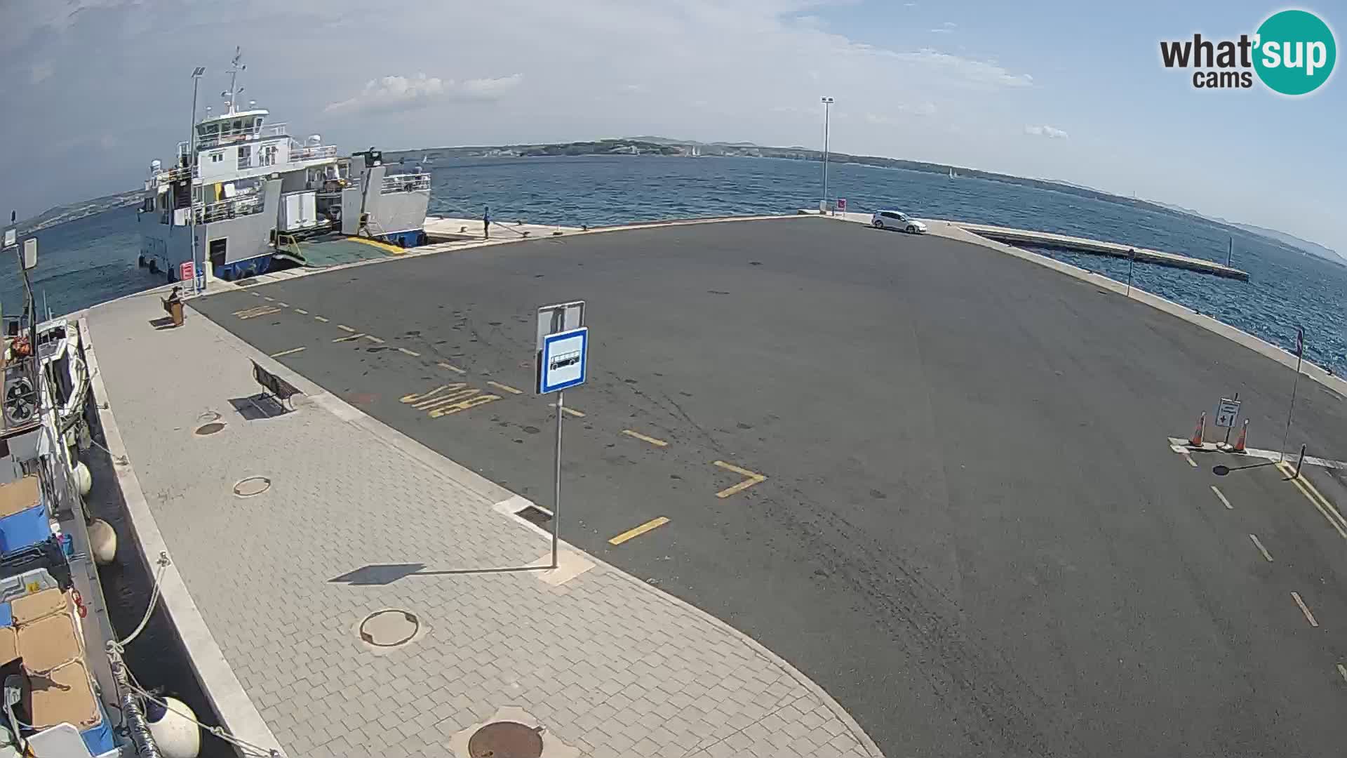Tkon Live cam – ferry – Dalmatie – Croatie