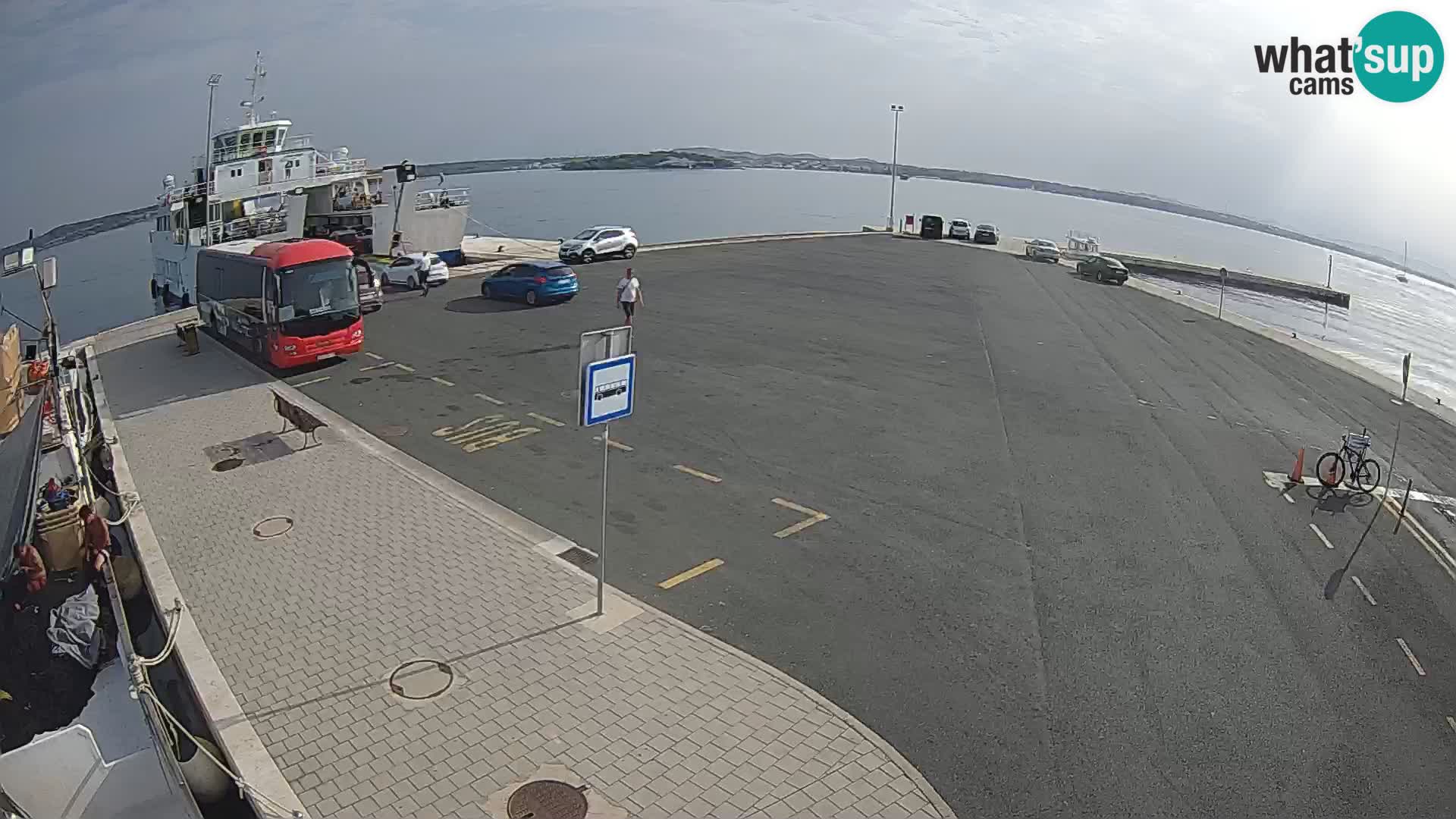 Tkon Live cam – ferry – Dalmatie – Croatie