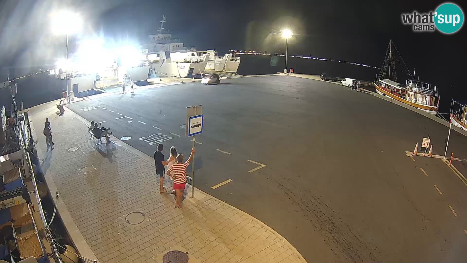 Tkon Live cam – ferry – Dalmatie – Croatie