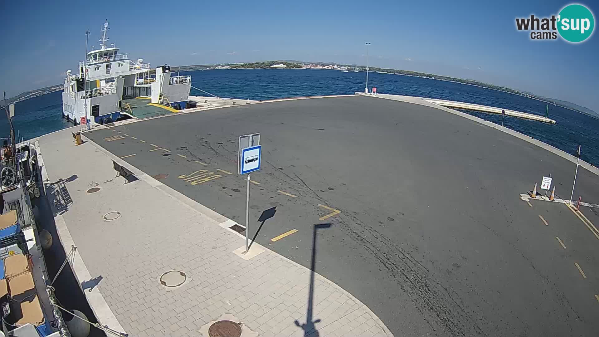 Tkon Live cam – ferry – Dalmatie – Croatie