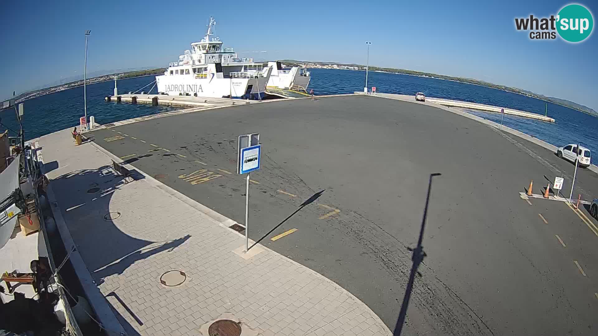 Tkon Live cam – ferry – Dalmatie – Croatie