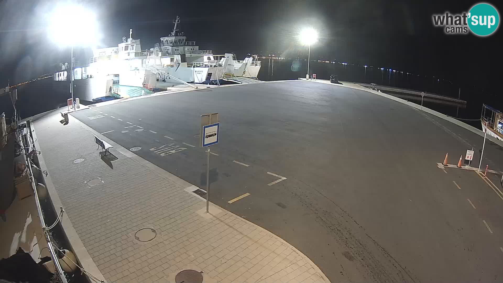 Tkon Live cam – ferry – Dalmatie – Croatie