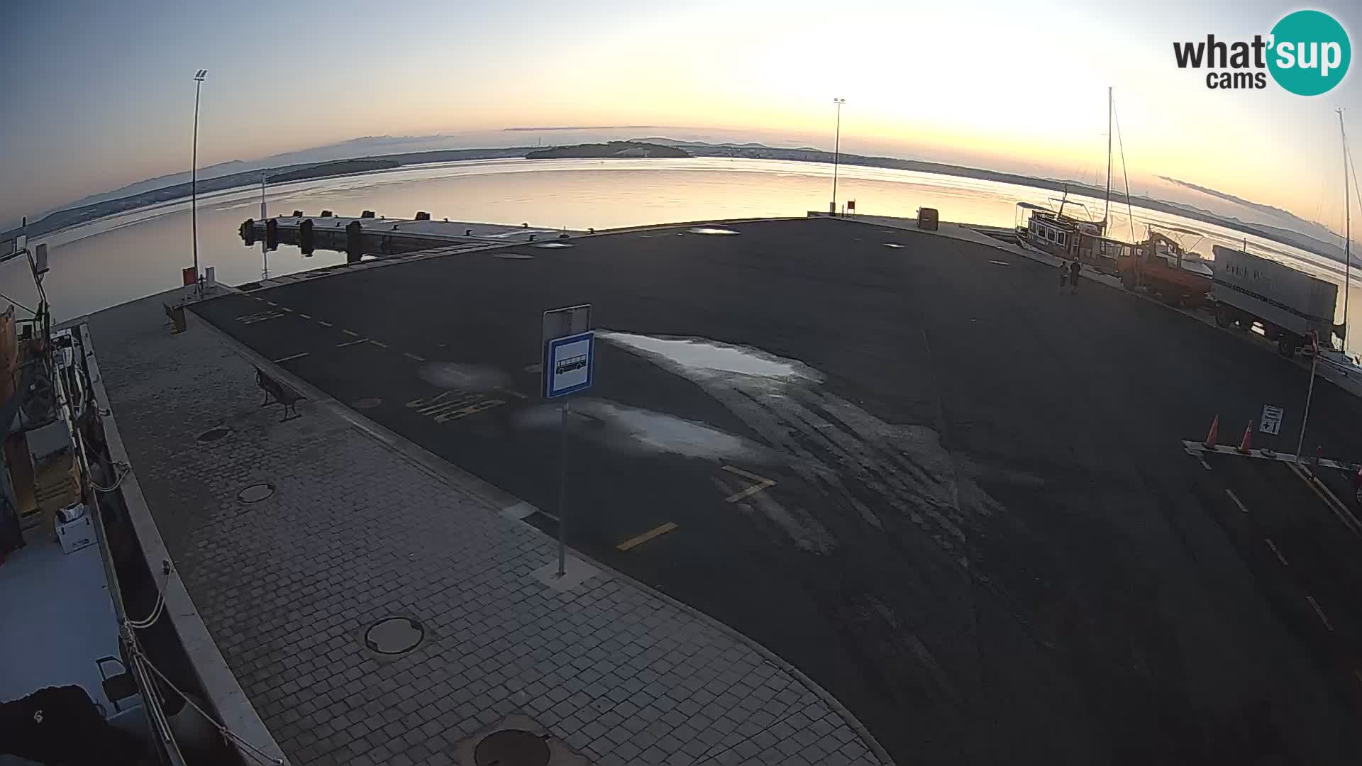 Tkon Live cam – ferry – Dalmatie – Croatie