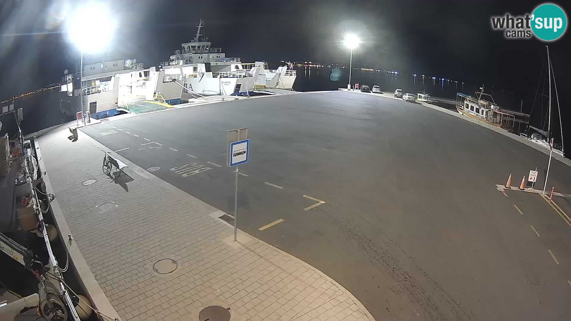 Tkon Live cam – ferry – Dalmatie – Croatie