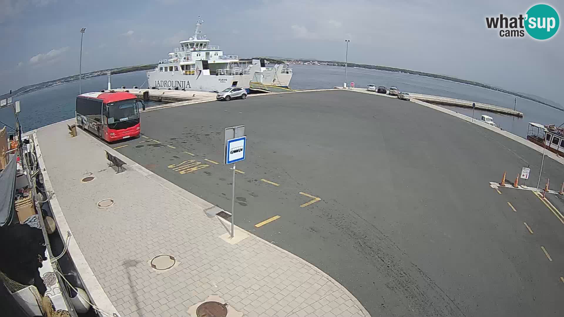 Tkon Live cam – ferry – Dalmatie – Croatie