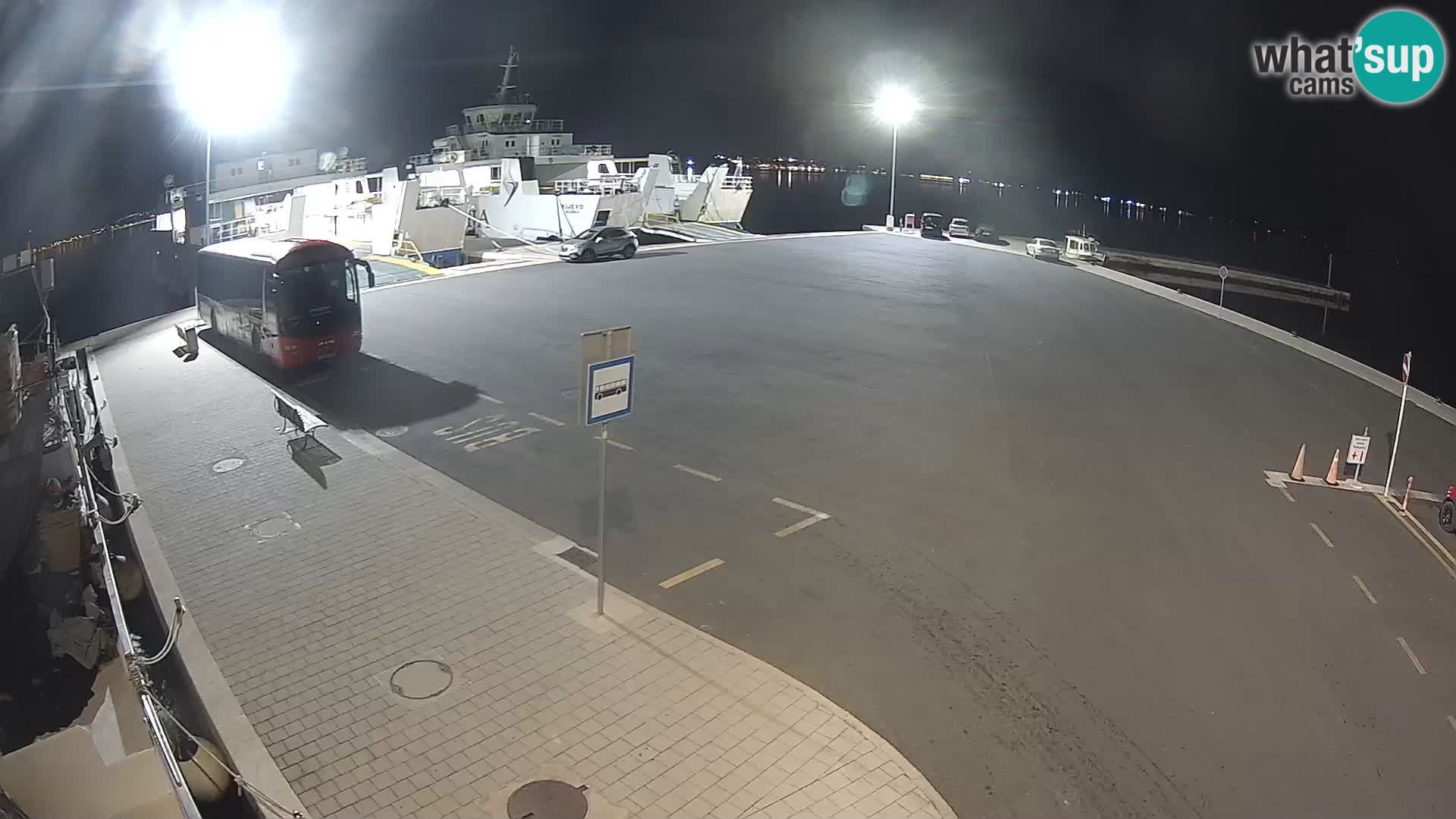 Tkon Live cam – ferry – Dalmatie – Croatie
