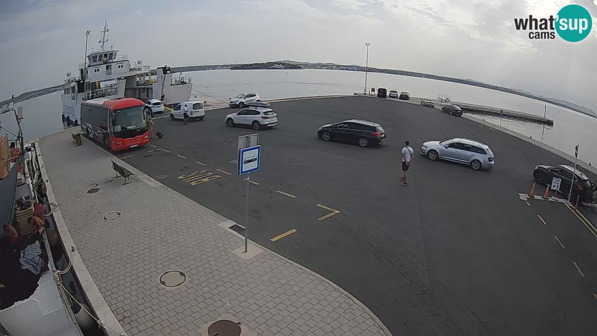 Tkon Live cam – ferry – Dalmatie – Croatie