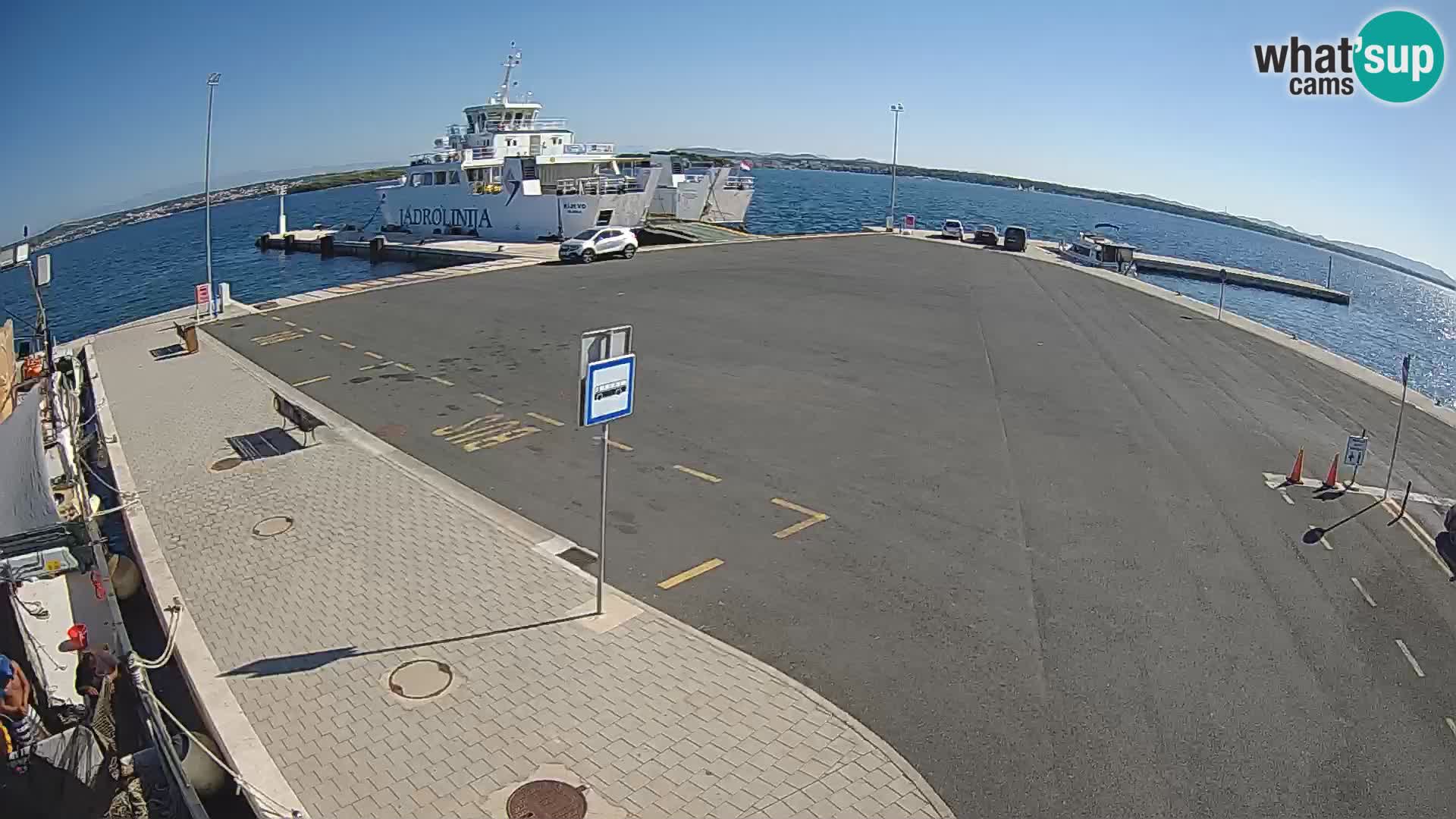 Tkon Live cam – ferry – Dalmatie – Croatie