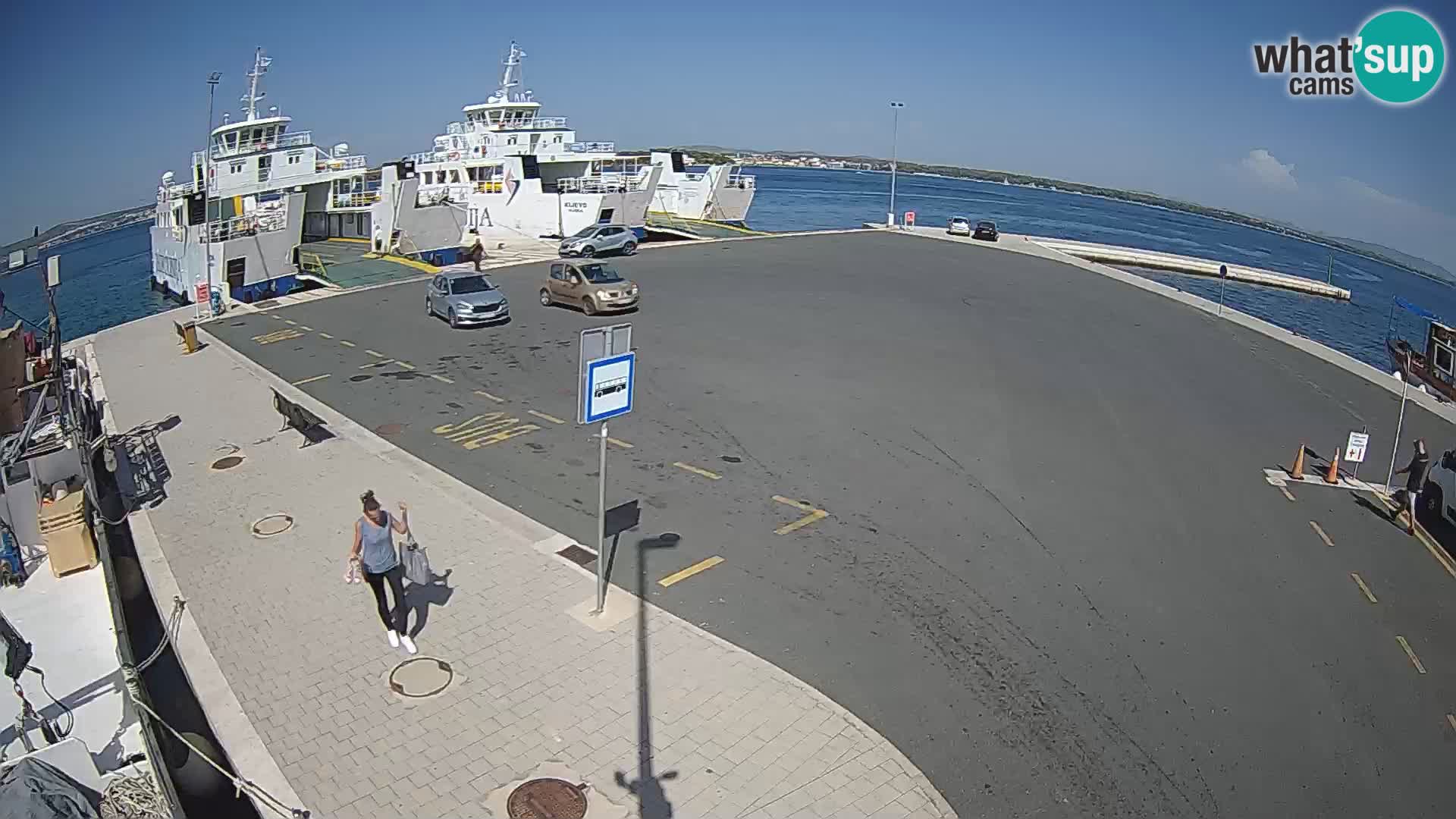 Tkon Live cam – ferry – Dalmatie – Croatie