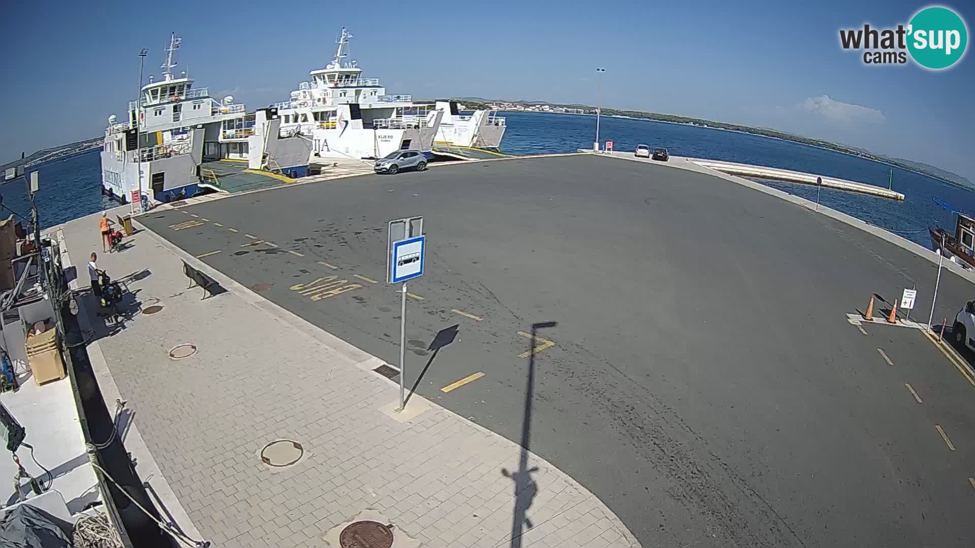 Tkon Live cam – ferry – Dalmatie – Croatie