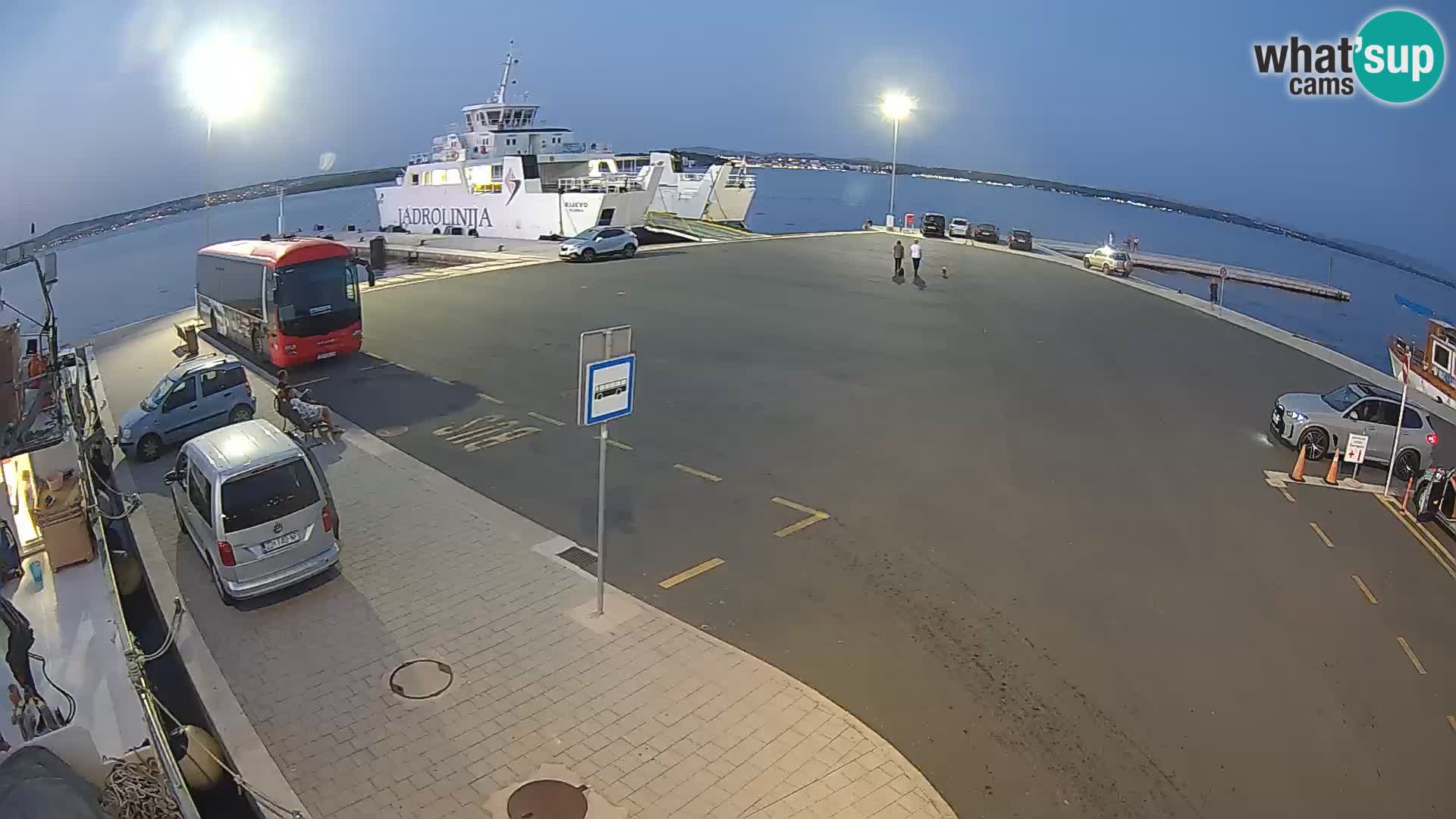 Tkon Live cam – ferry – Dalmatie – Croatie