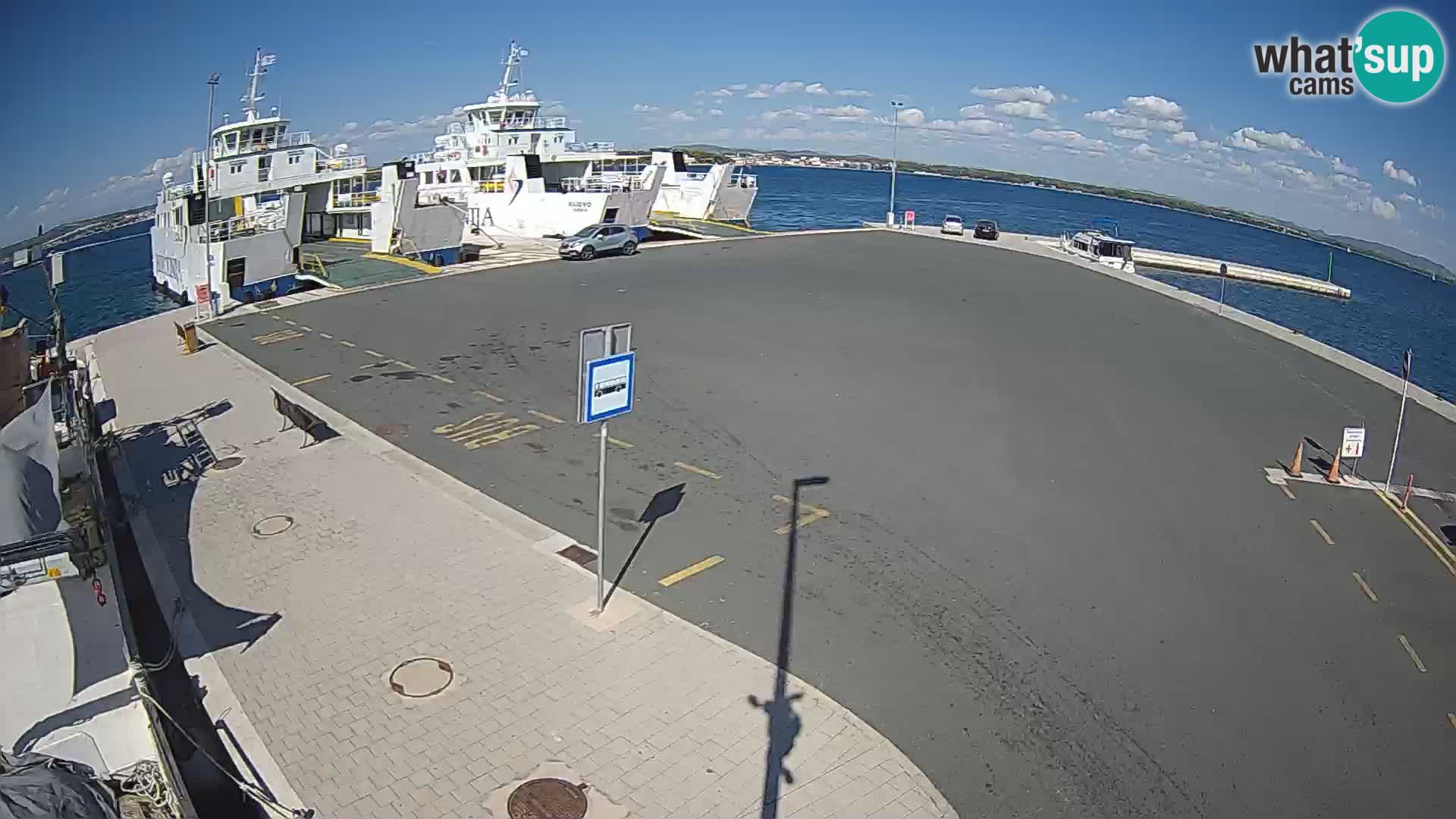 Tkon Live cam – ferry – Dalmatie – Croatie