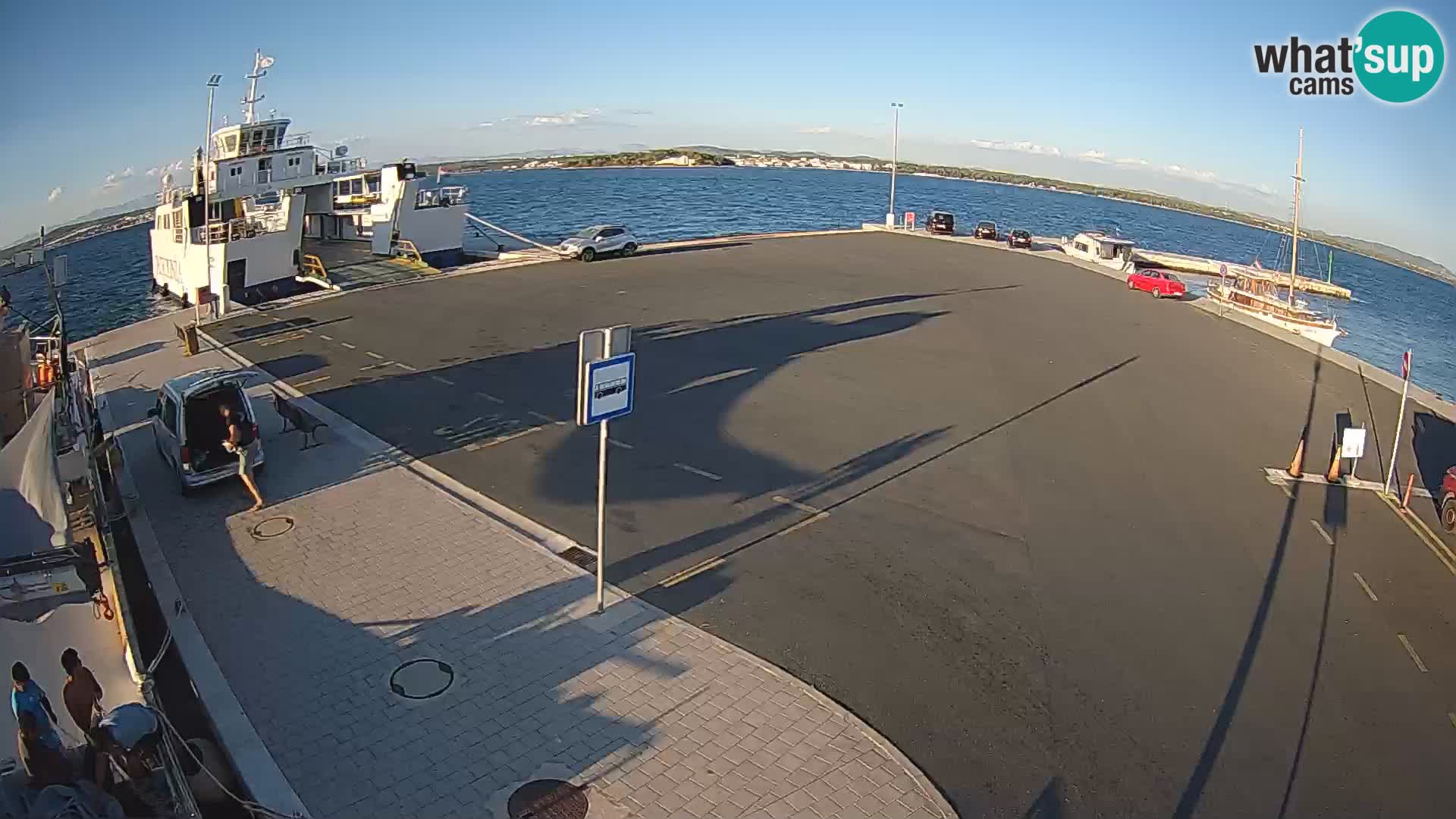 Tkon Live cam – ferry – Dalmatie – Croatie