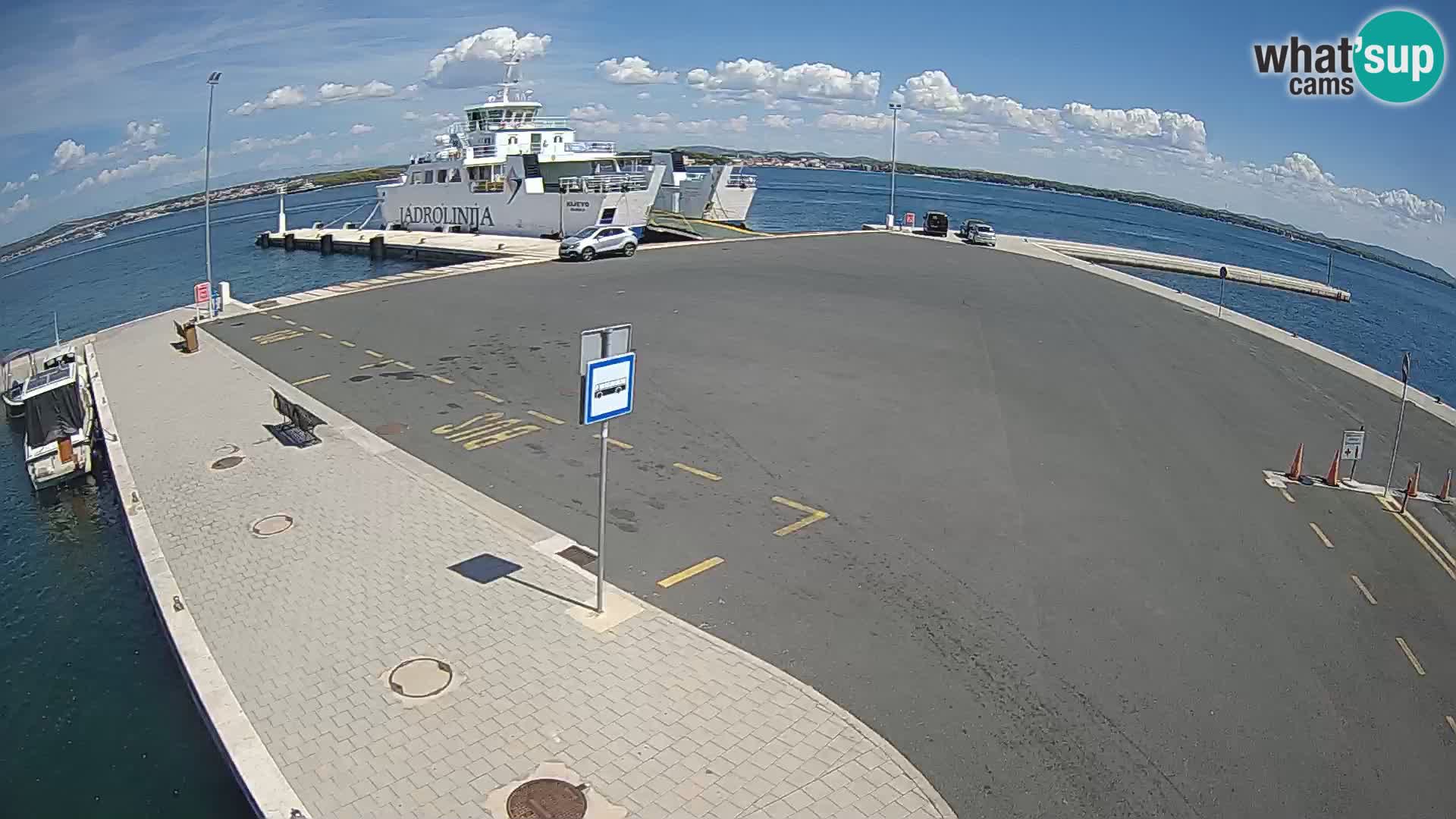 Tkon Live cam – ferry – Dalmatie – Croatie