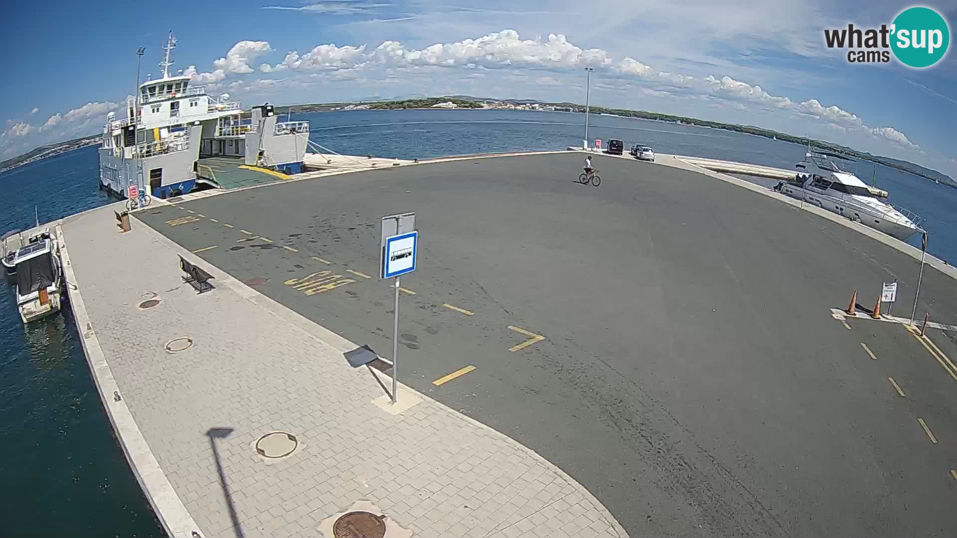 Tkon Live cam – ferry – Dalmatie – Croatie