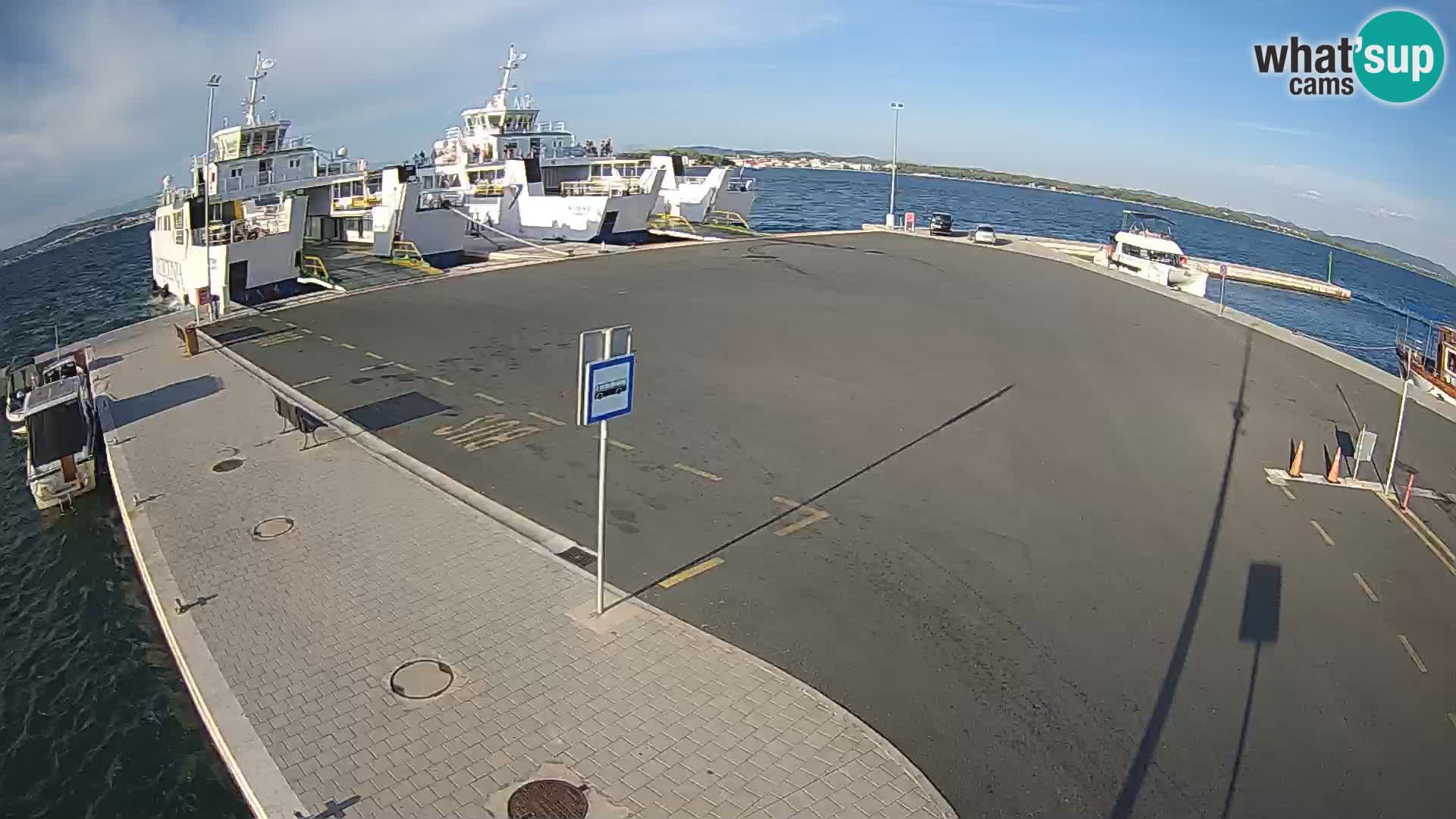 Tkon Live cam – ferry – Dalmatie – Croatie