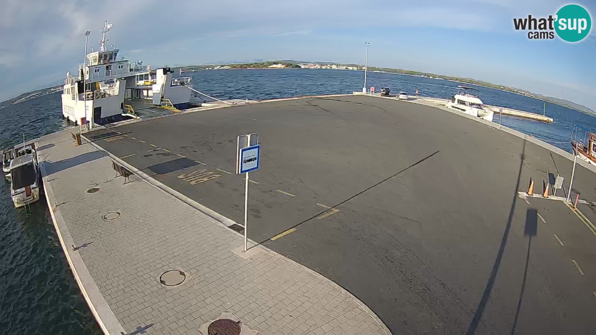 Tkon Live cam – ferry – Dalmatie – Croatie