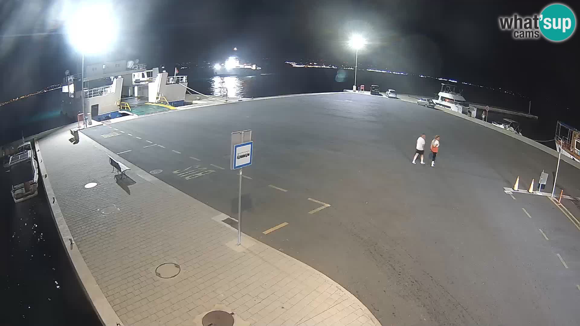 Tkon Live cam – ferry – Dalmatie – Croatie