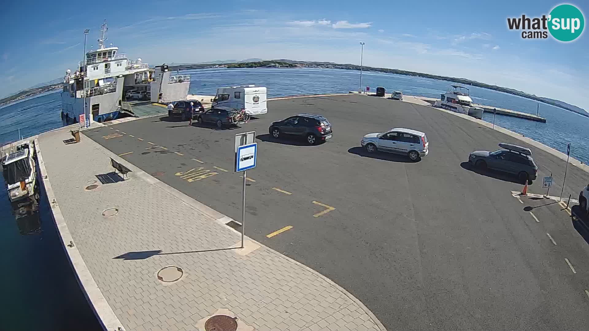 Tkon Live cam – ferry – Dalmatie – Croatie