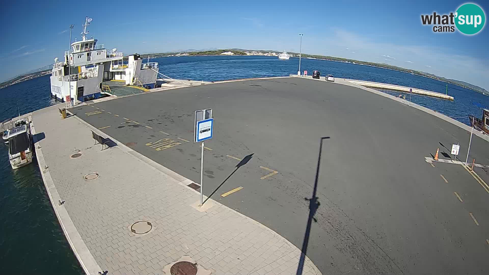 Tkon Live cam – ferry – Dalmatie – Croatie