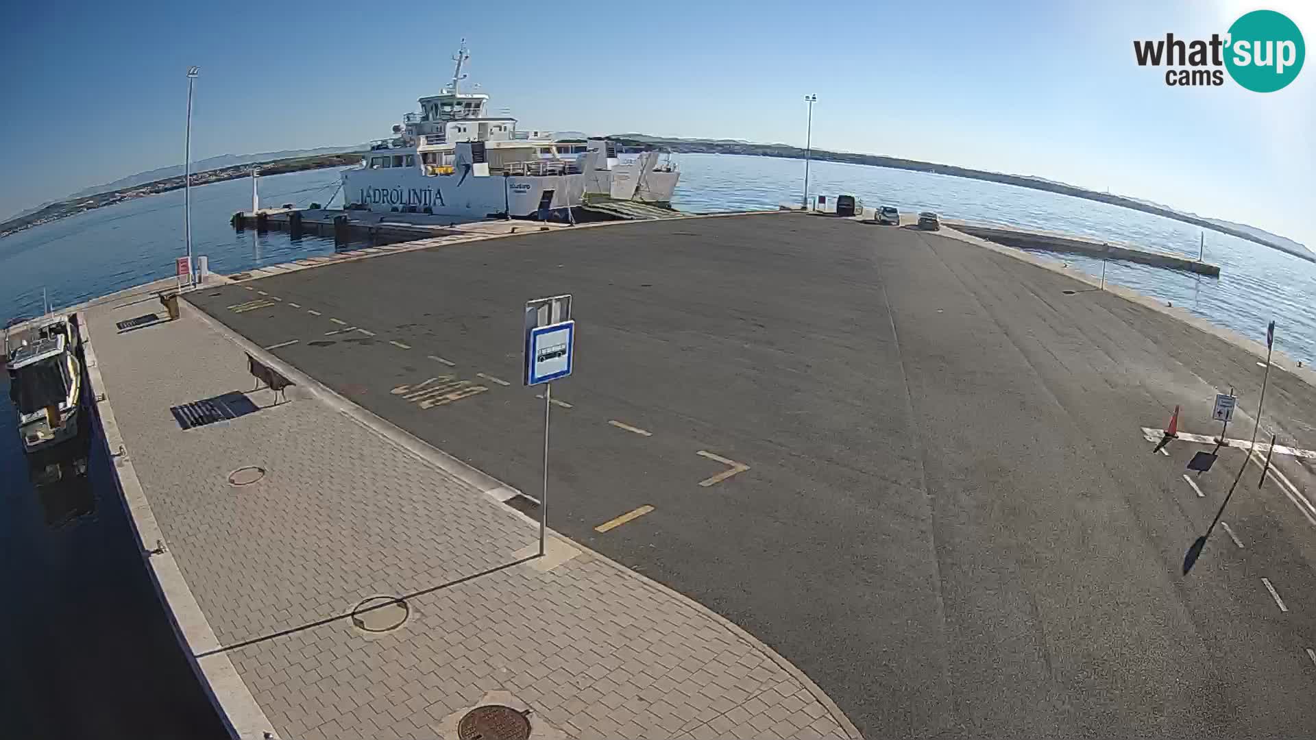 Tkon Live cam – ferry – Dalmatie – Croatie