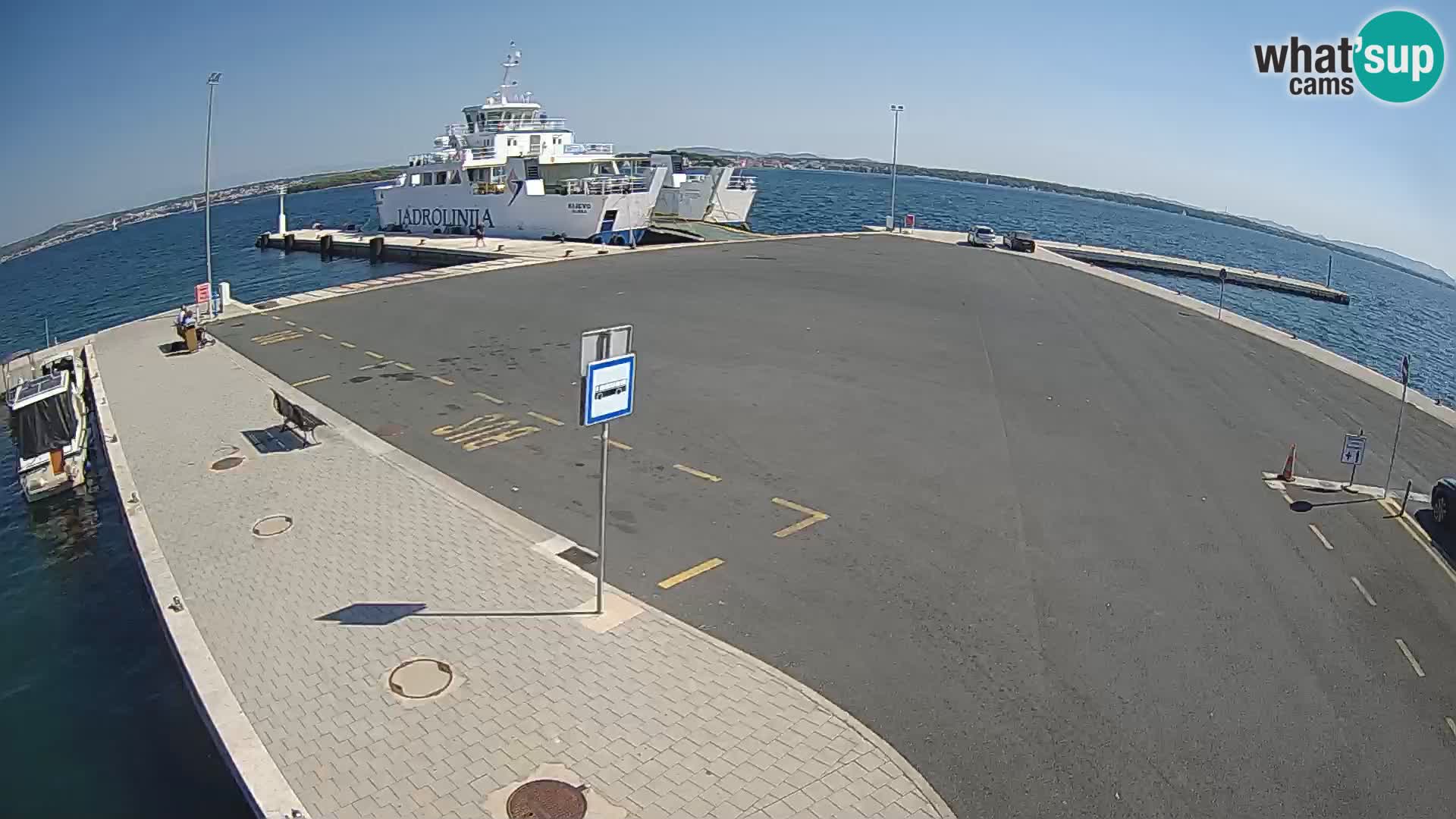 Tkon Live cam – ferry – Dalmatie – Croatie