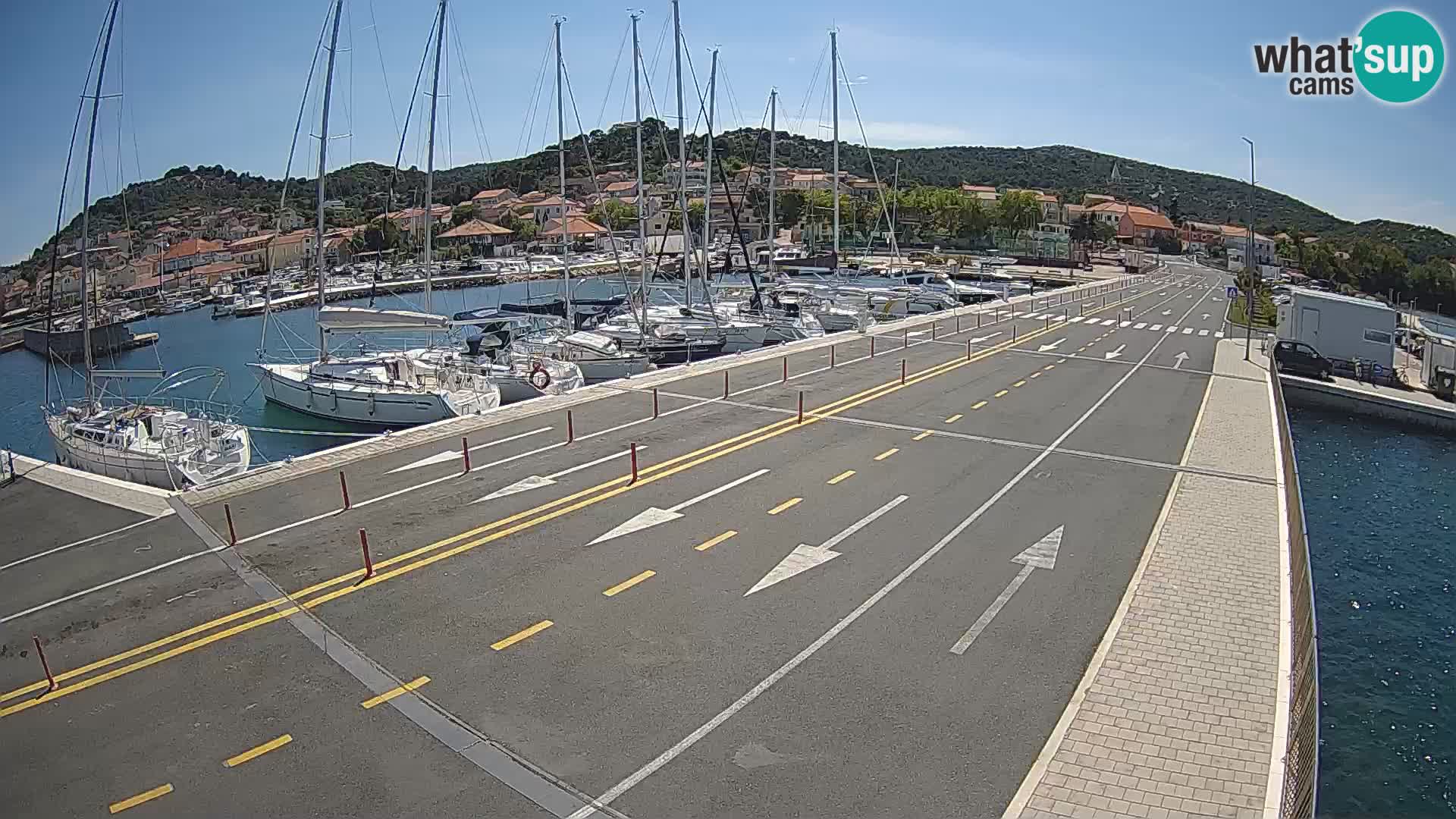 Dalmacia Tkon Transportar- webcams Croacia