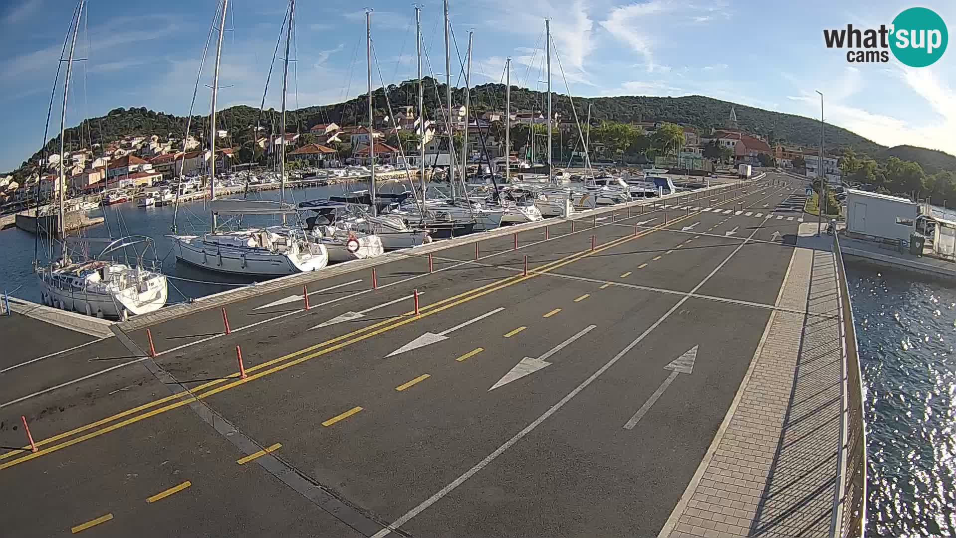 Dalmatie Tkon Traversier – webcams Croatie