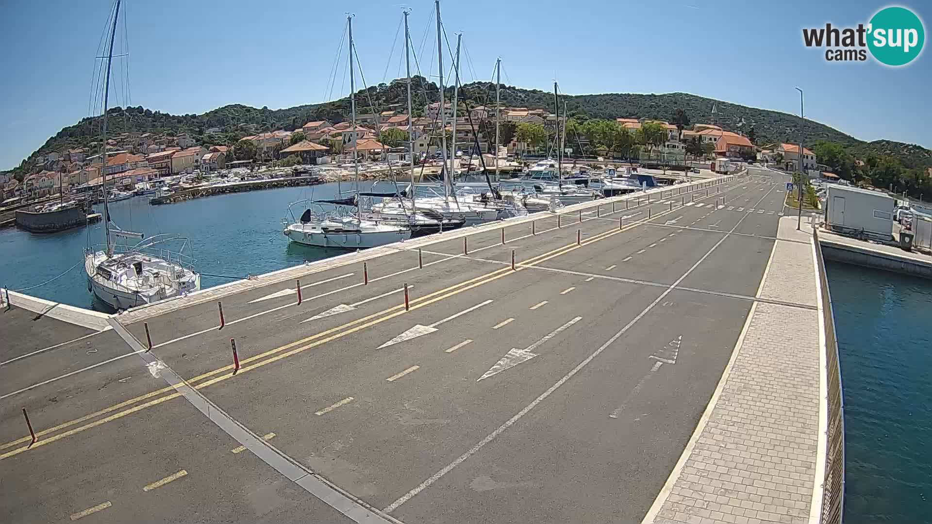 Dalmatie Tkon Traversier – webcams Croatie