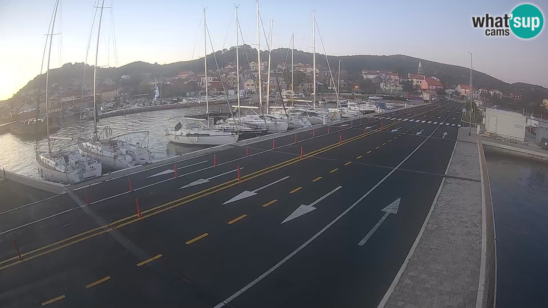 Dalmacia Tkon Transportar- webcams Croacia