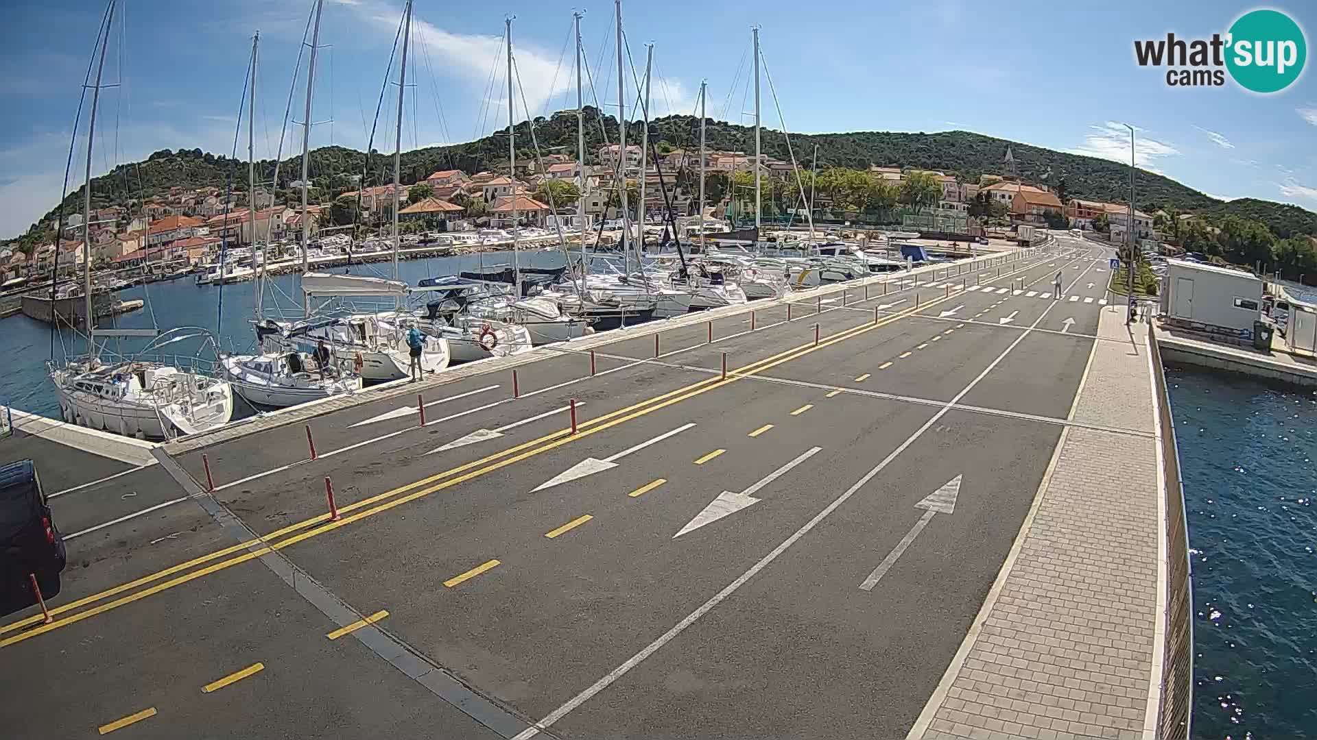 Dalmatie Tkon Traversier – webcams Croatie