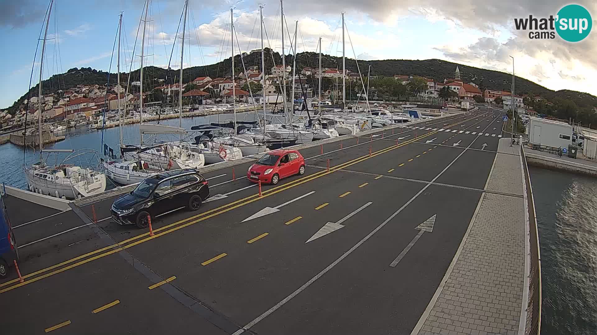 Dalmatie Tkon Traversier – webcams Croatie