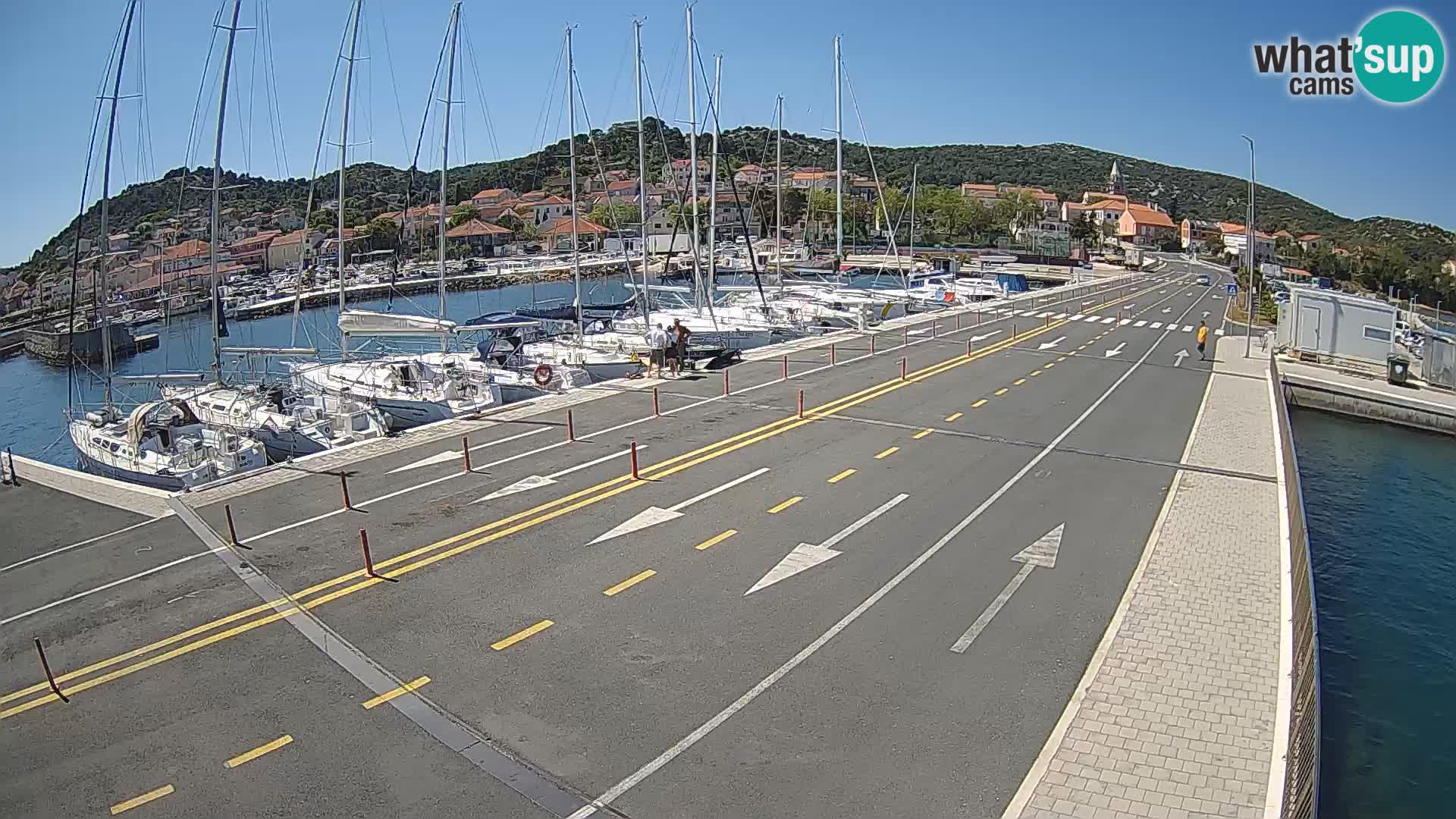 Dalmatie Tkon Traversier – webcams Croatie