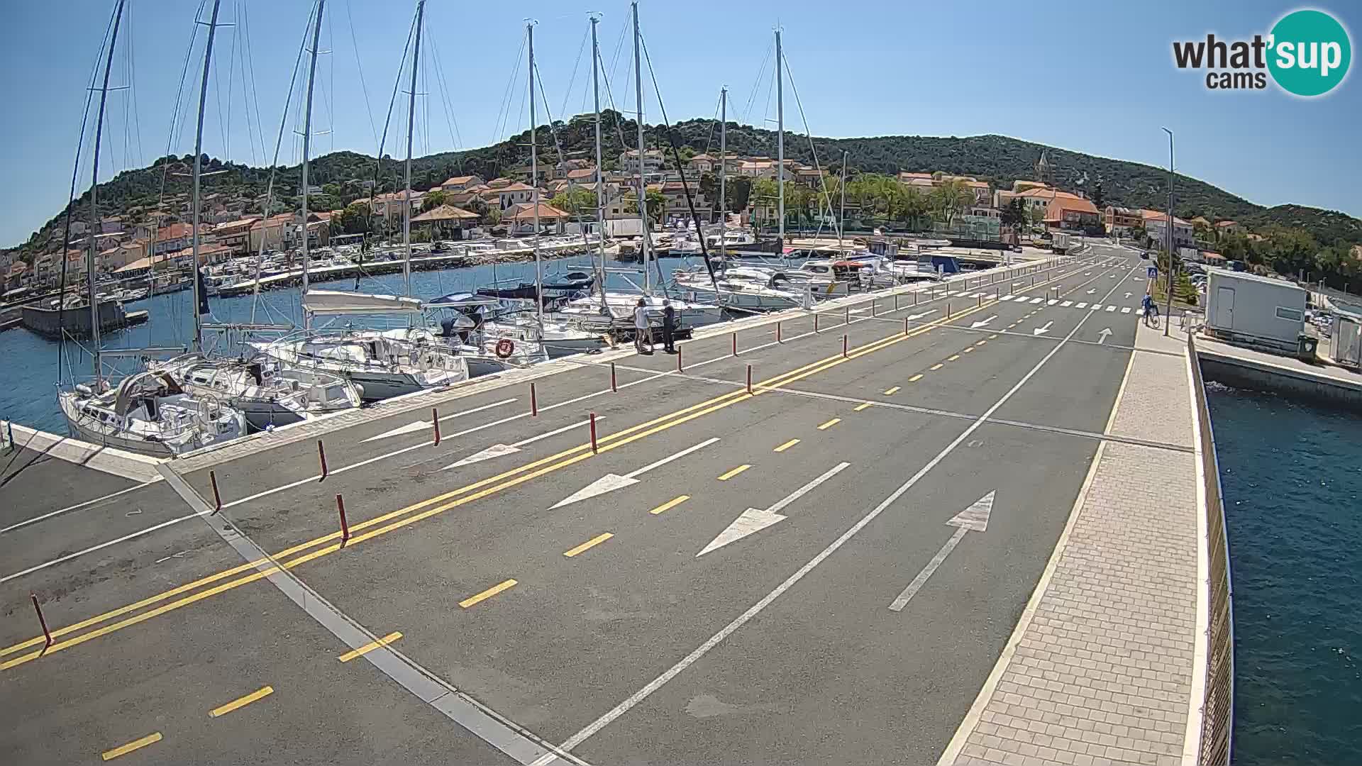Dalmatie Tkon Traversier – webcams Croatie