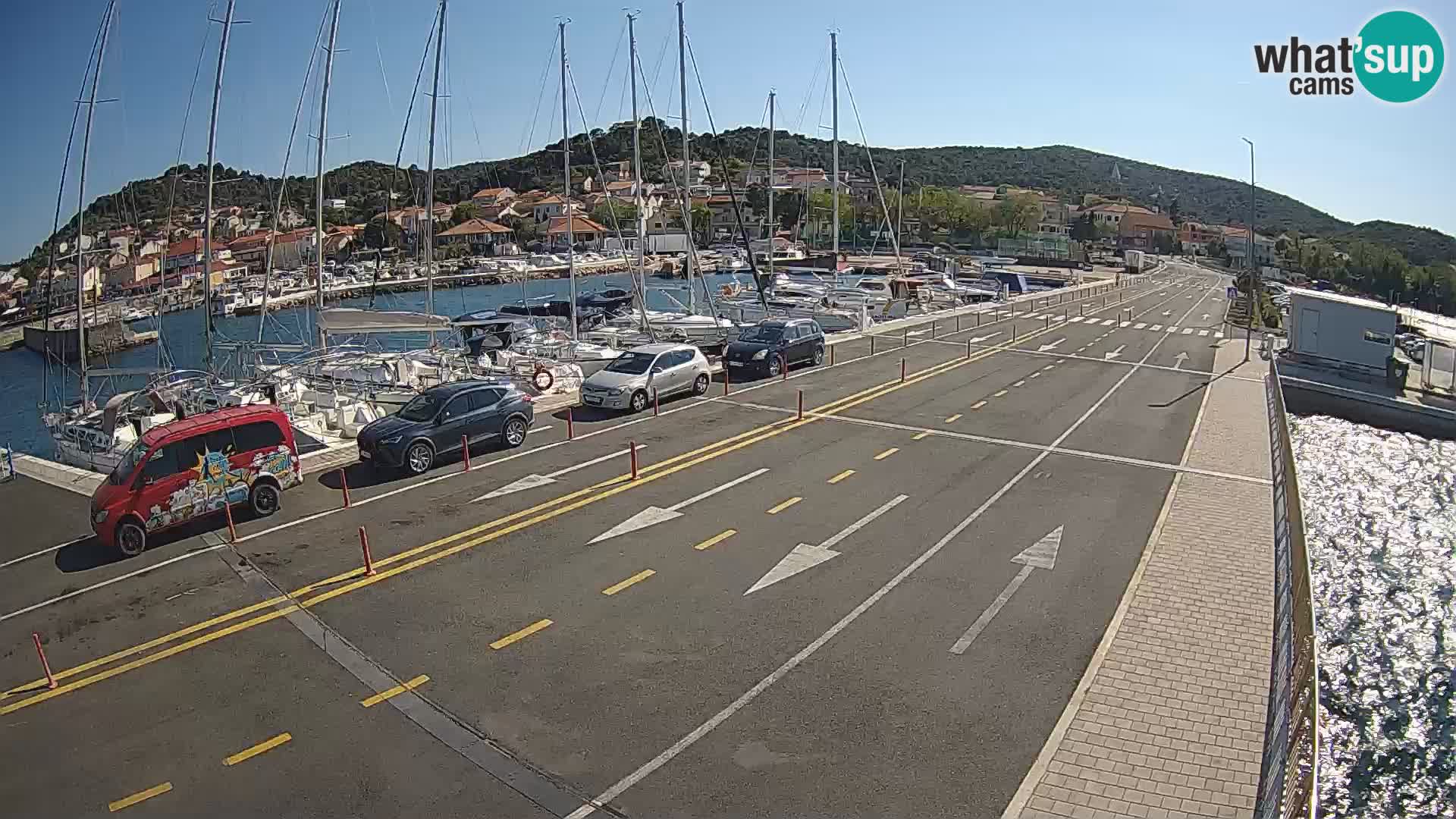 Dalmatie Tkon Traversier – webcams Croatie