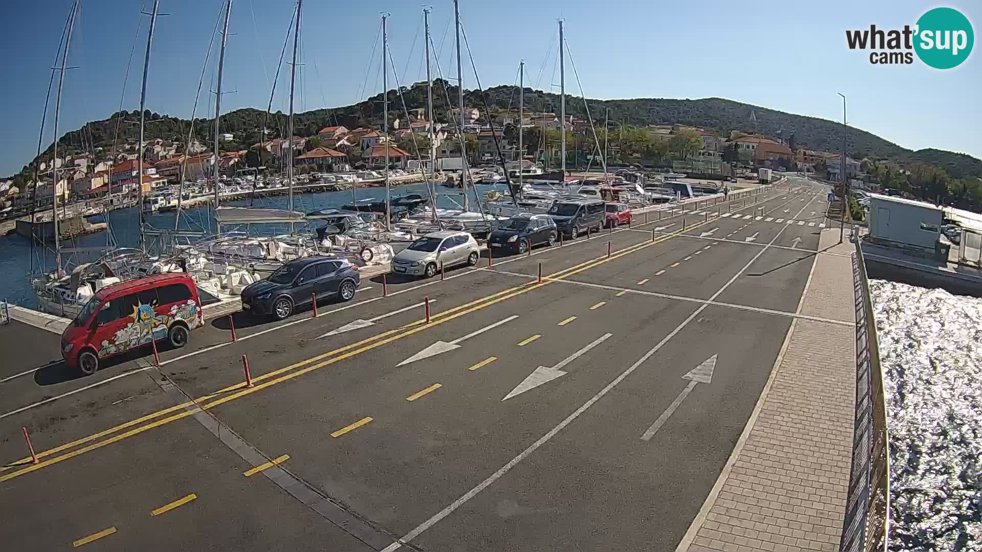 Dalmatie Tkon Traversier – webcams Croatie