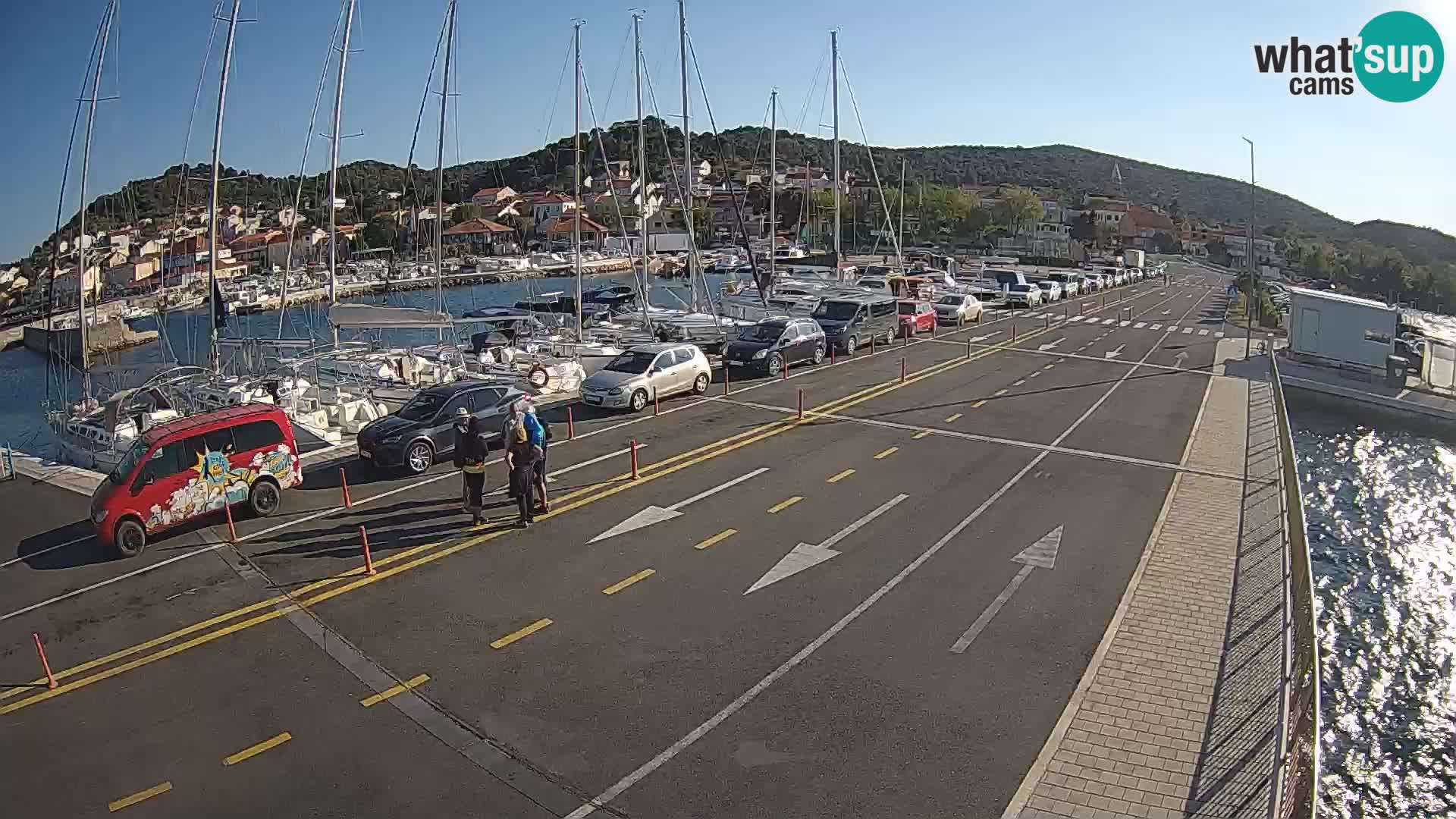 Dalmatie Tkon Traversier – webcams Croatie