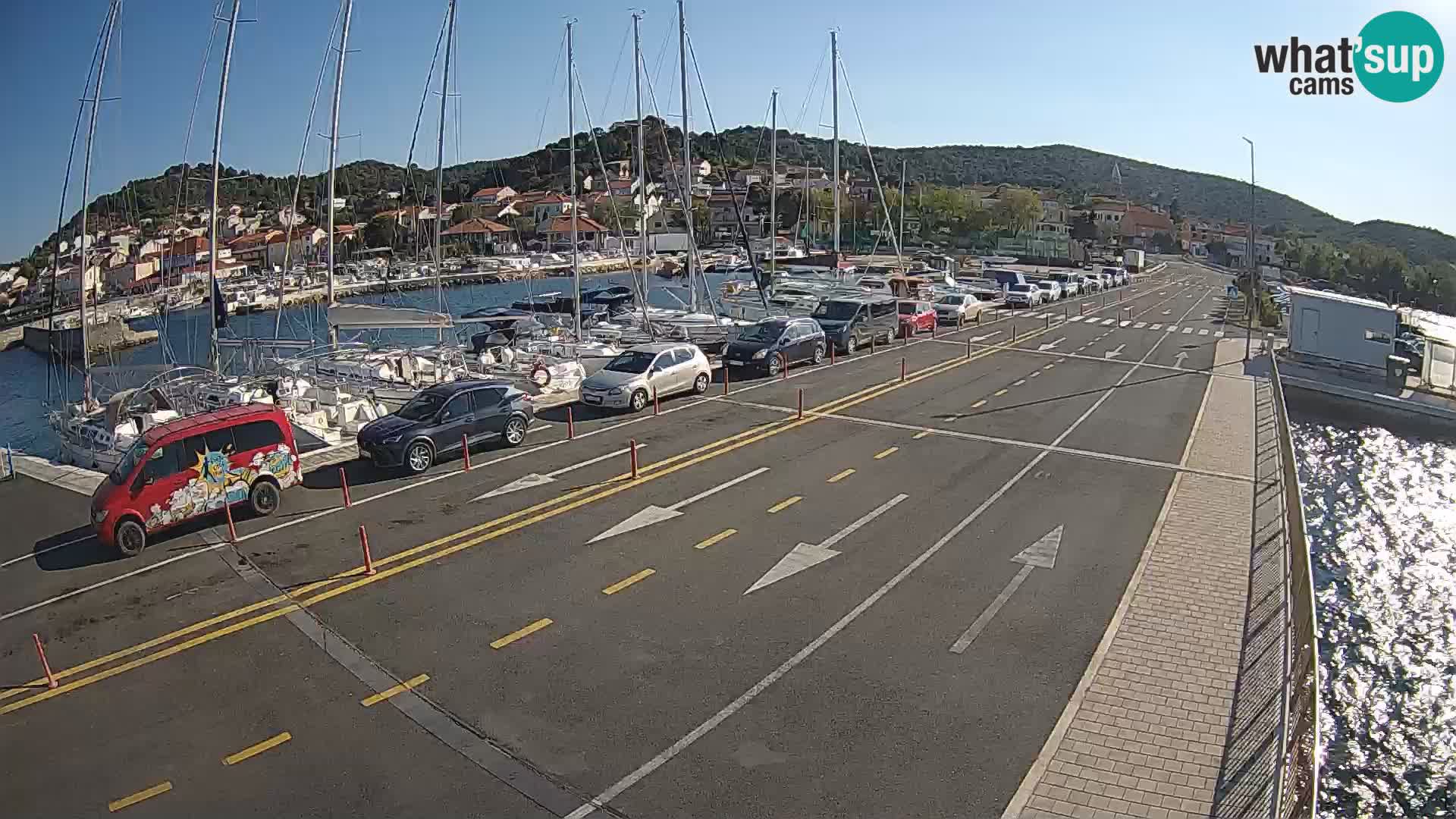Dalmacija Trajekt Tkon – spletne kamere Hrvaška