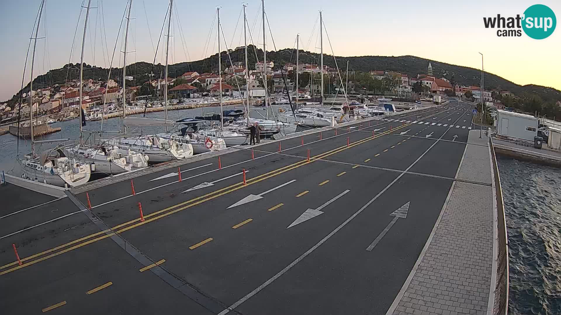 Dalmacia Tkon Transportar- webcams Croacia