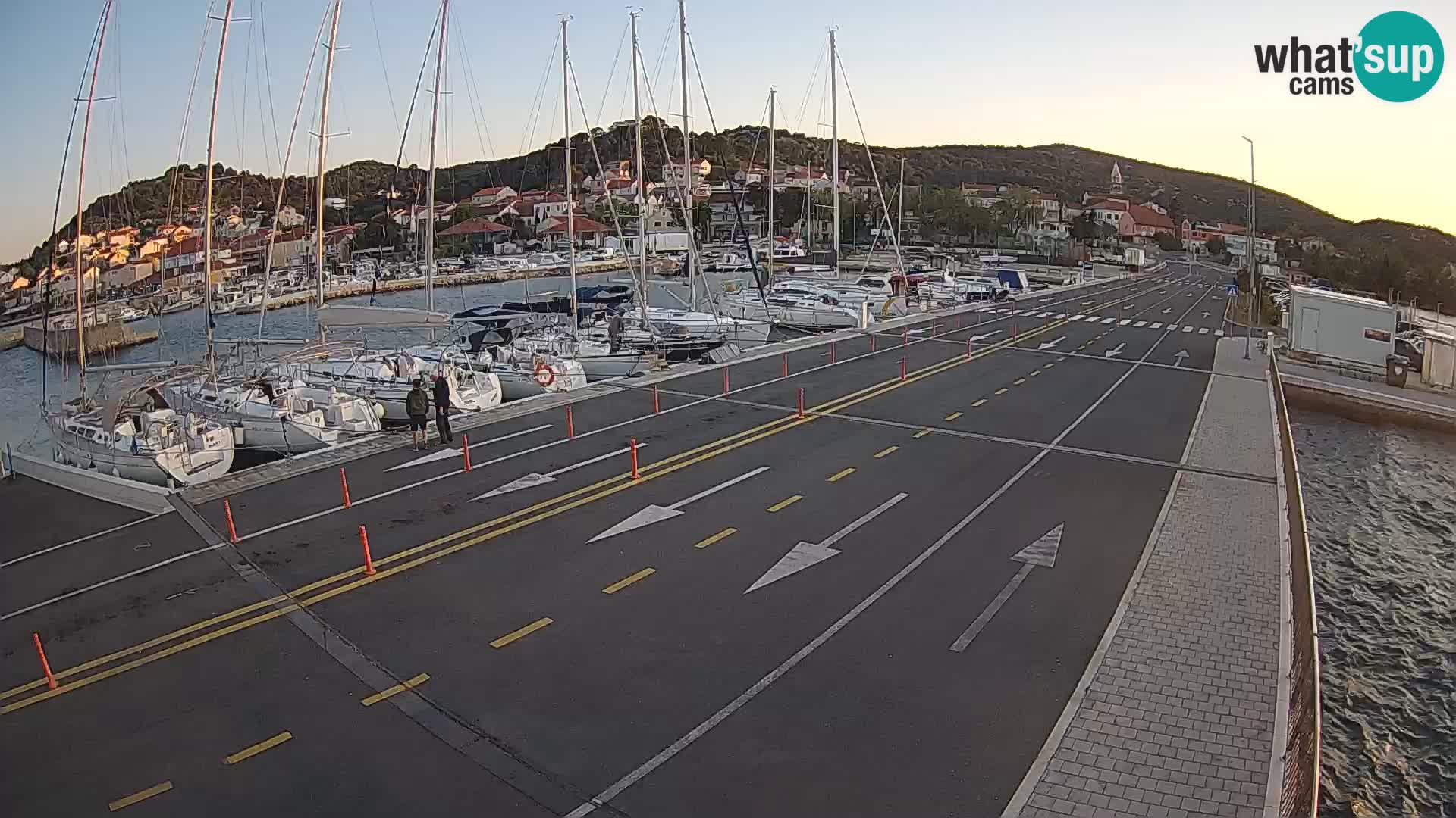 Dalmatie Tkon Traversier – webcams Croatie