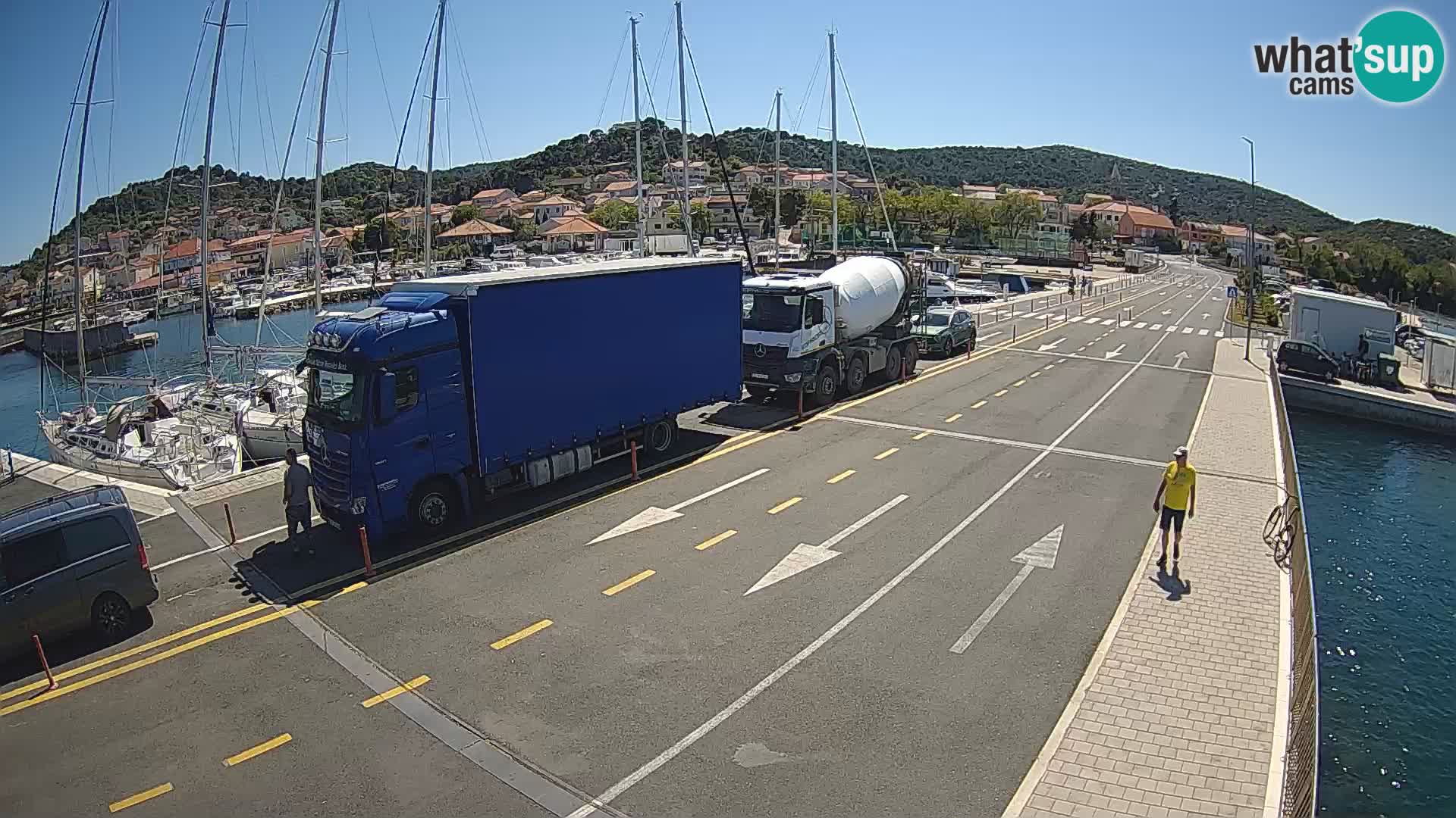 Dalmatie Tkon Traversier – webcams Croatie