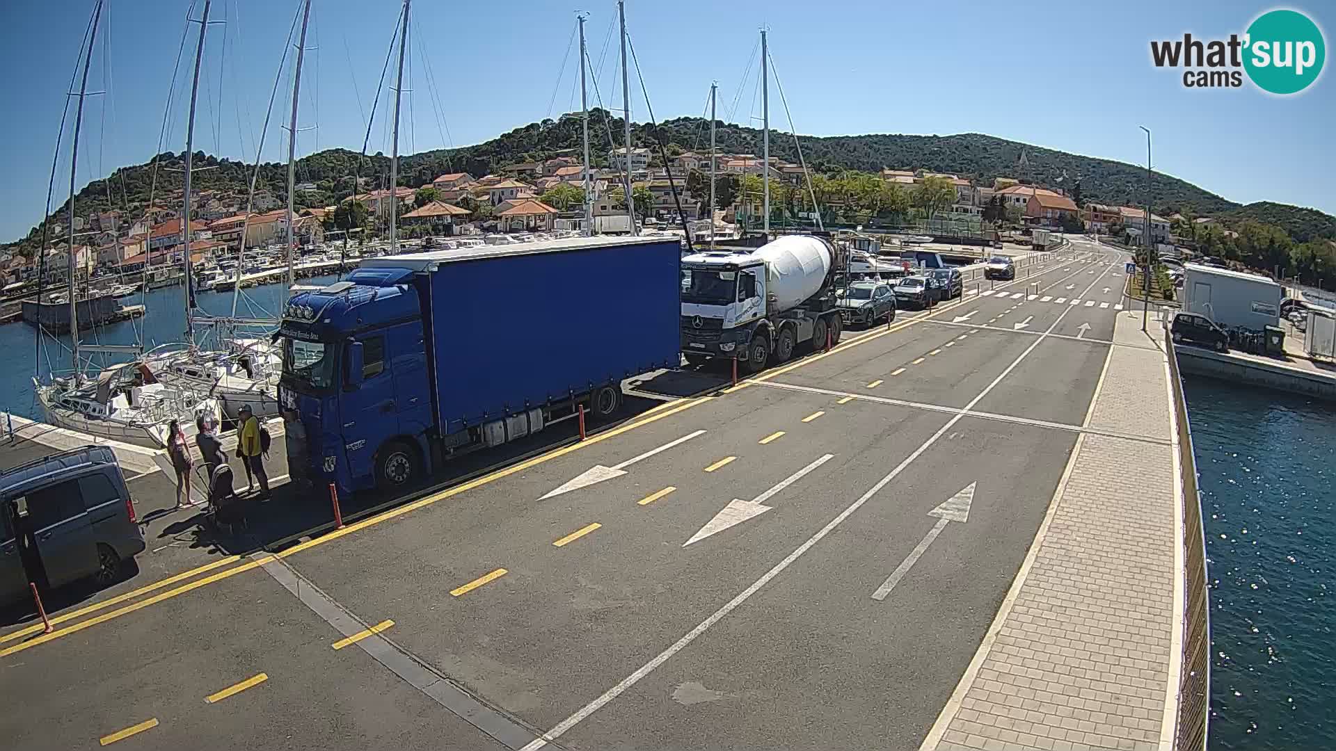 Dalmatie Tkon Traversier – webcams Croatie