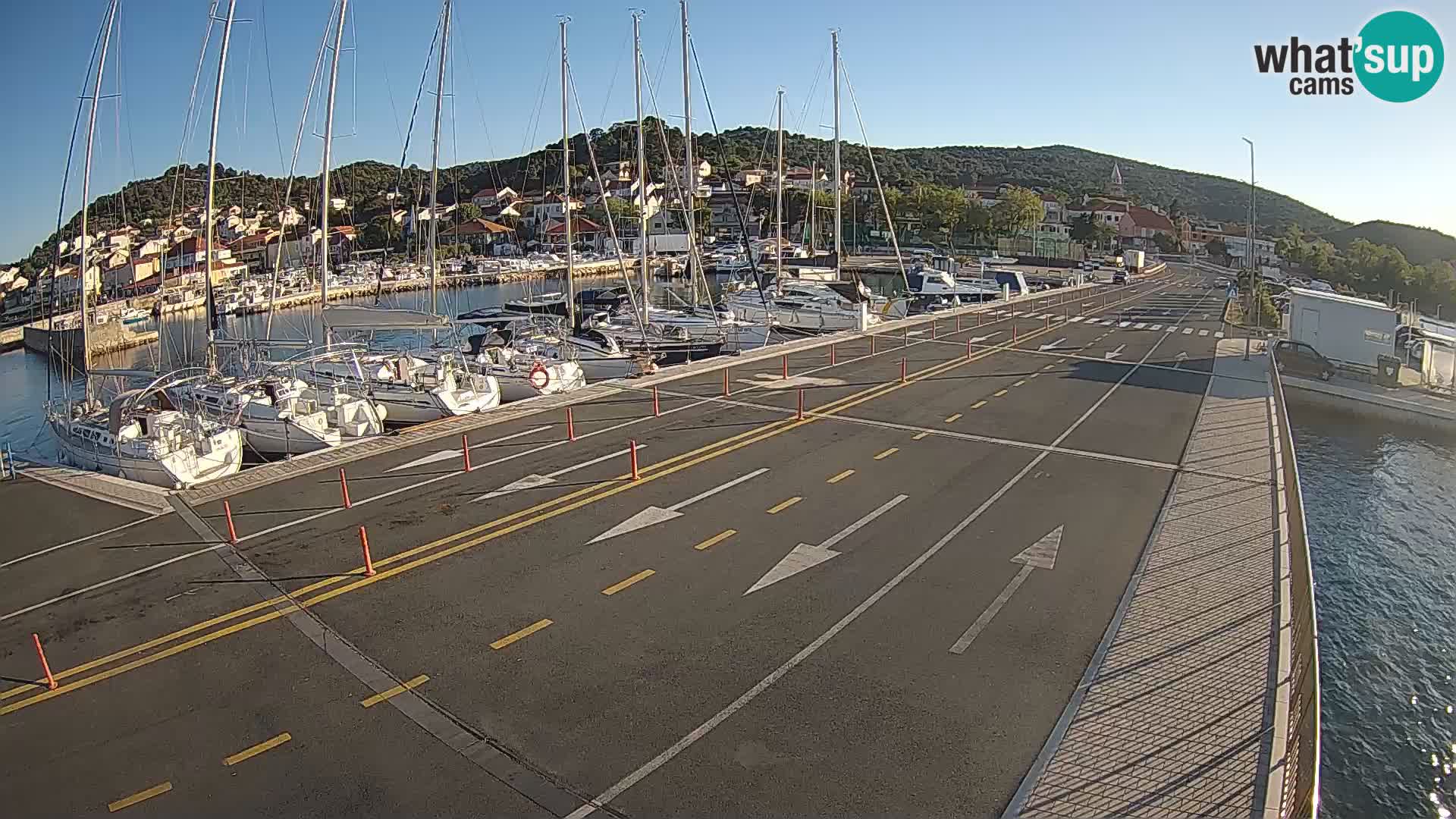 Dalmatie Tkon Traversier – webcams Croatie