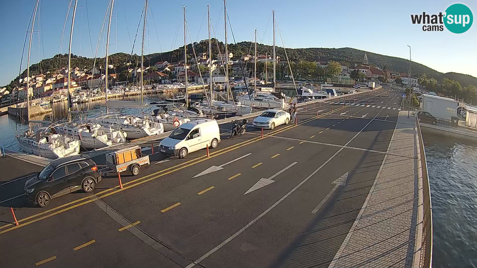 Dalmatie Tkon Traversier – webcams Croatie