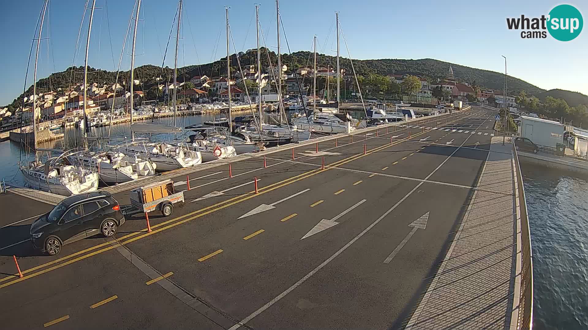 Dalmatie Tkon Traversier – webcams Croatie