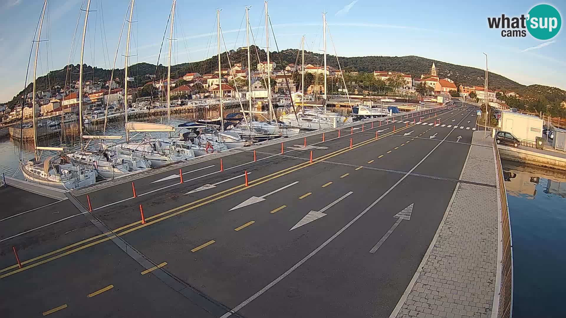 Dalmatie Tkon Traversier – webcams Croatie