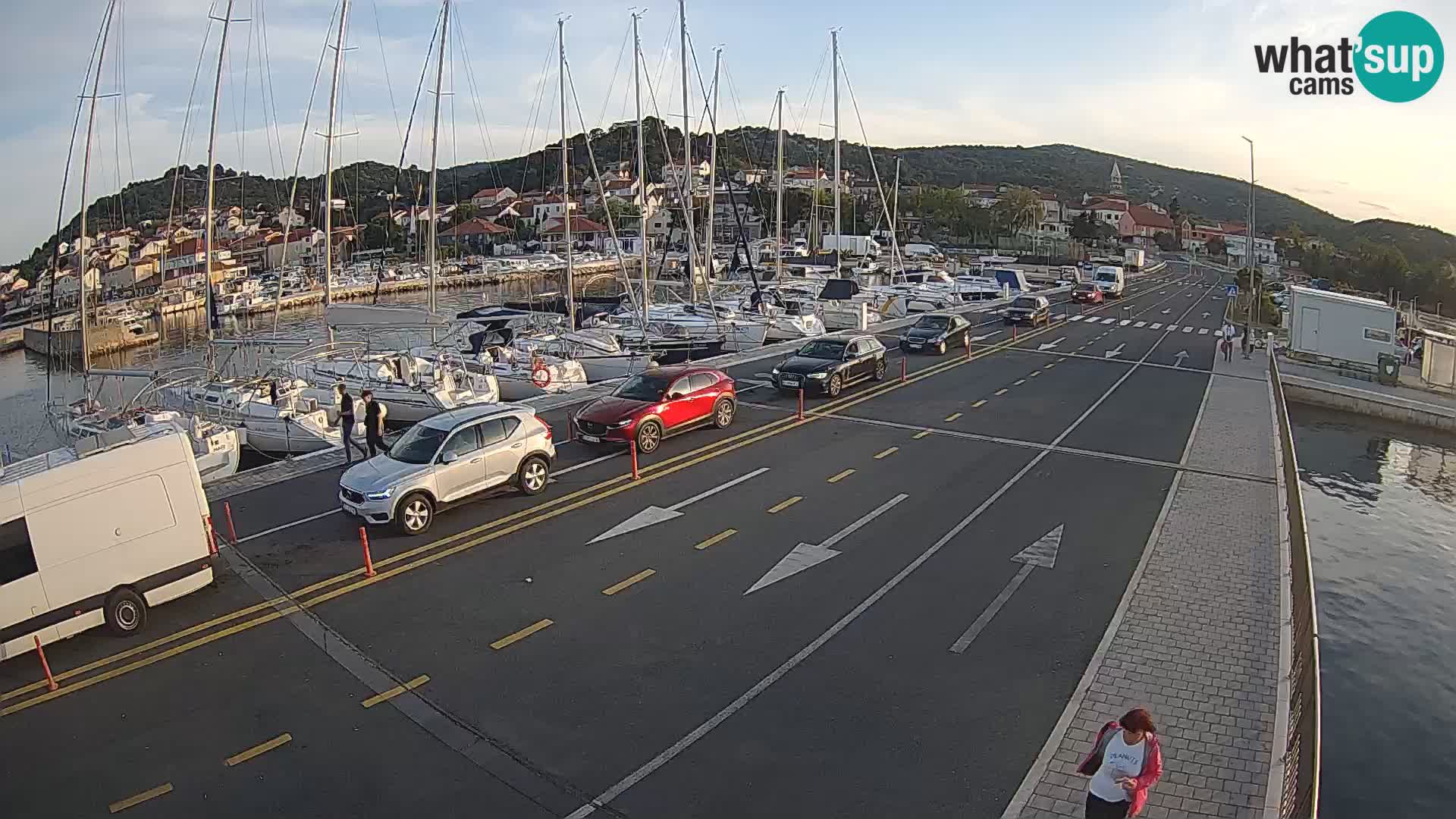 Dalmatie Tkon Traversier – webcams Croatie